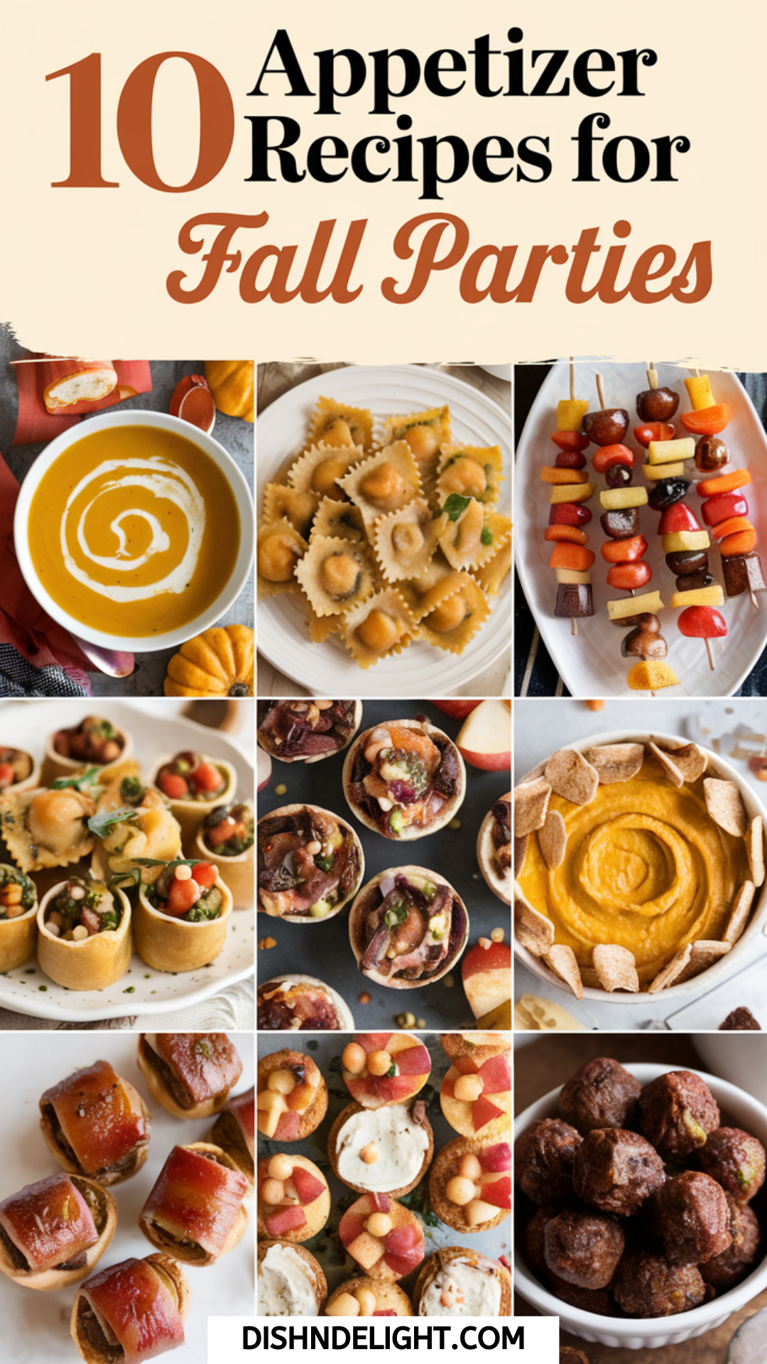 10 Appetizer Recipes for Fall Parties