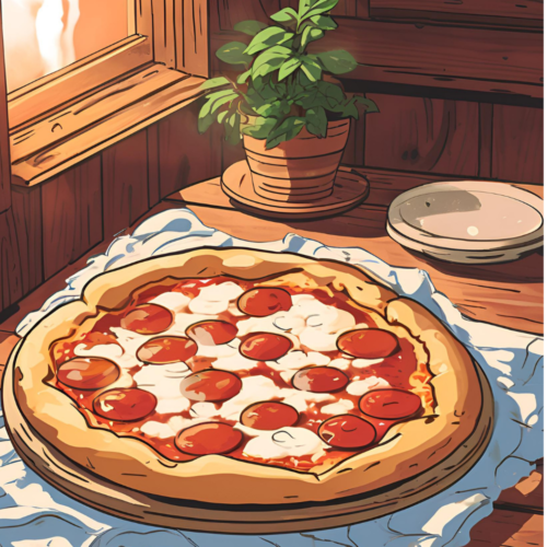 21_crispy new haven style pizza made in home