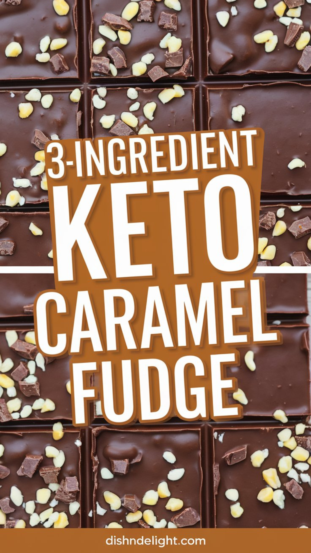 3-Ingredient Keto Caramel Fudge