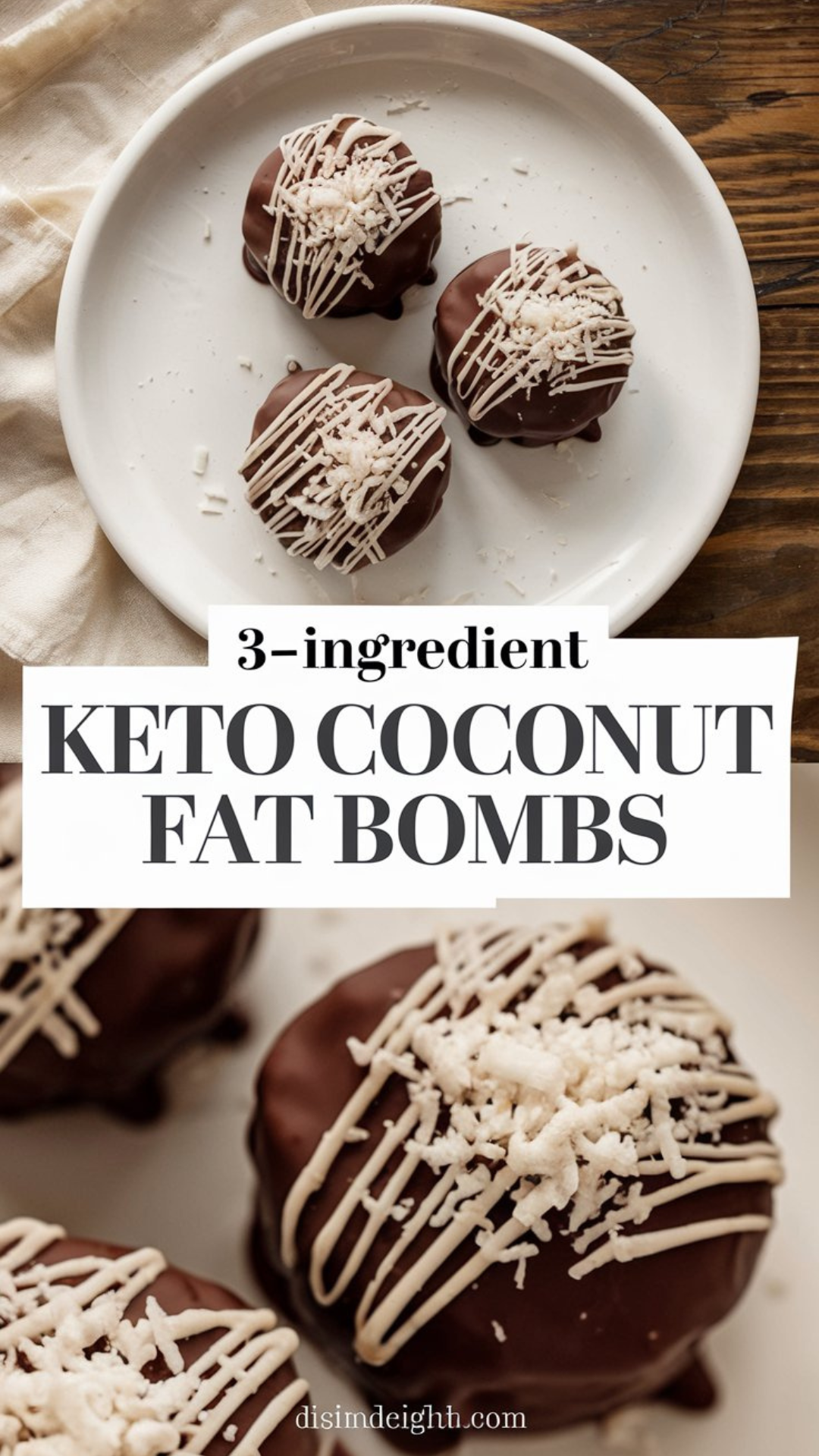 3-Ingredient Keto Coconut Fat Bombs 3-Ingredient Keto Coconut Fat Bombs
