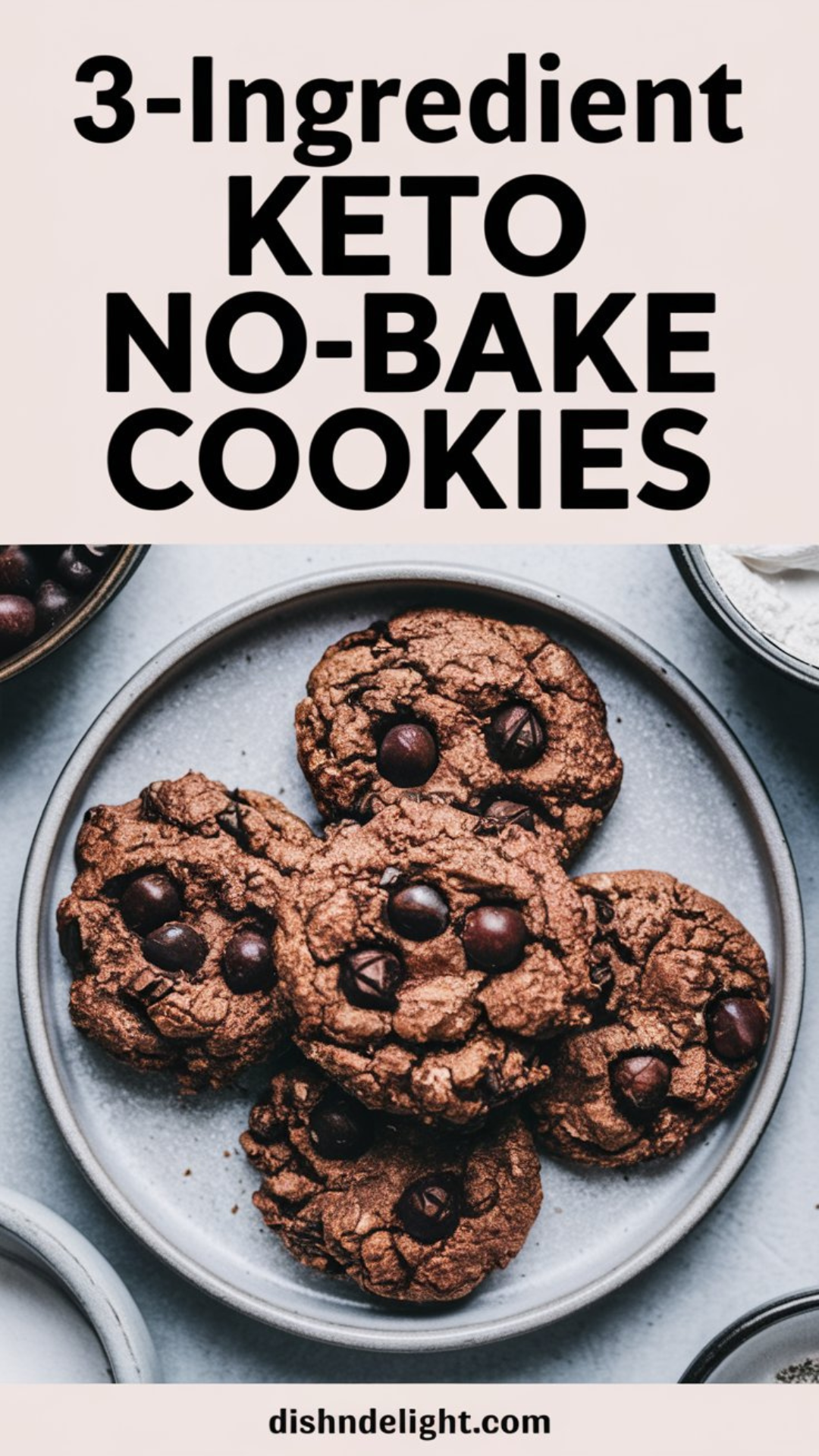 3-Ingredient Keto No-Bake Cookies