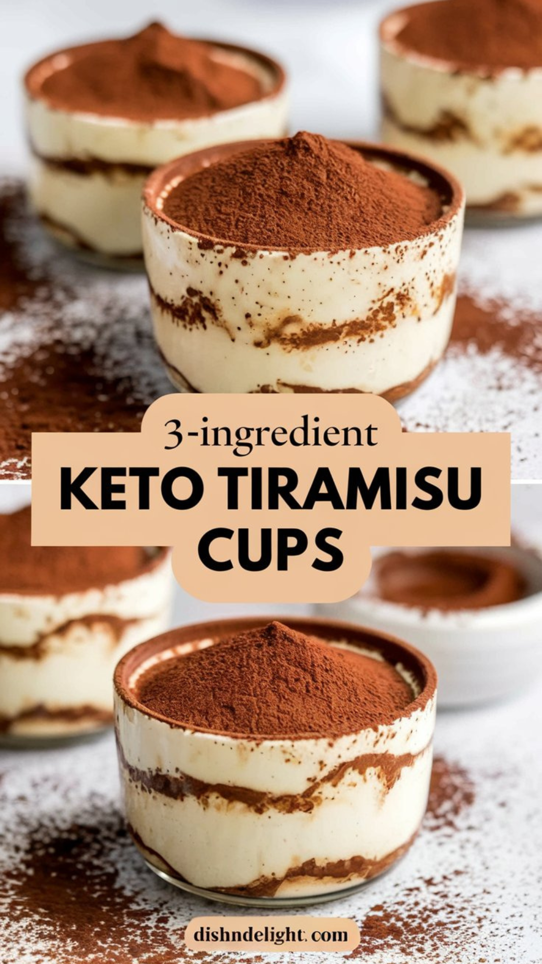 3-Ingredient Keto Tiramisu Cups 3-Ingredient Keto Tiramisu Cups