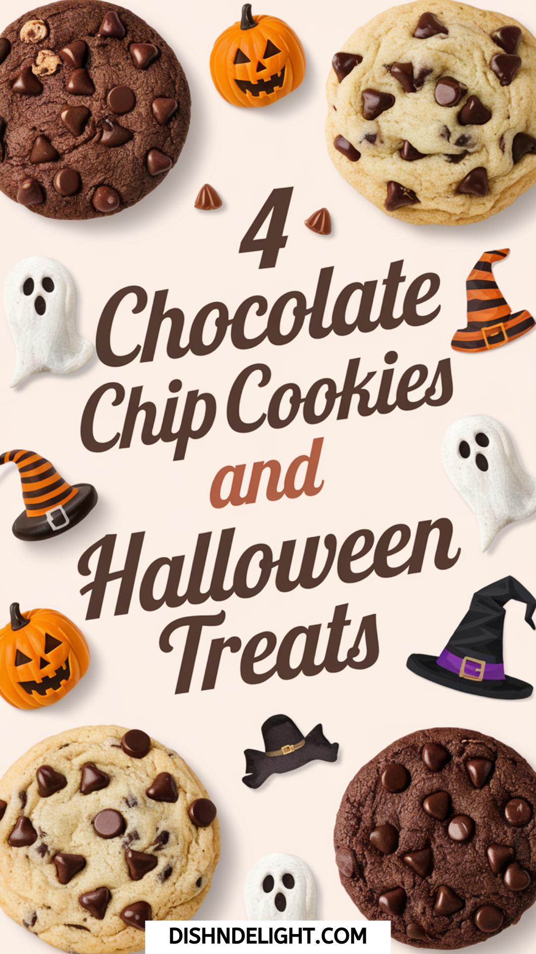 4 Chocolate Chip Cookies and Halloween Treats