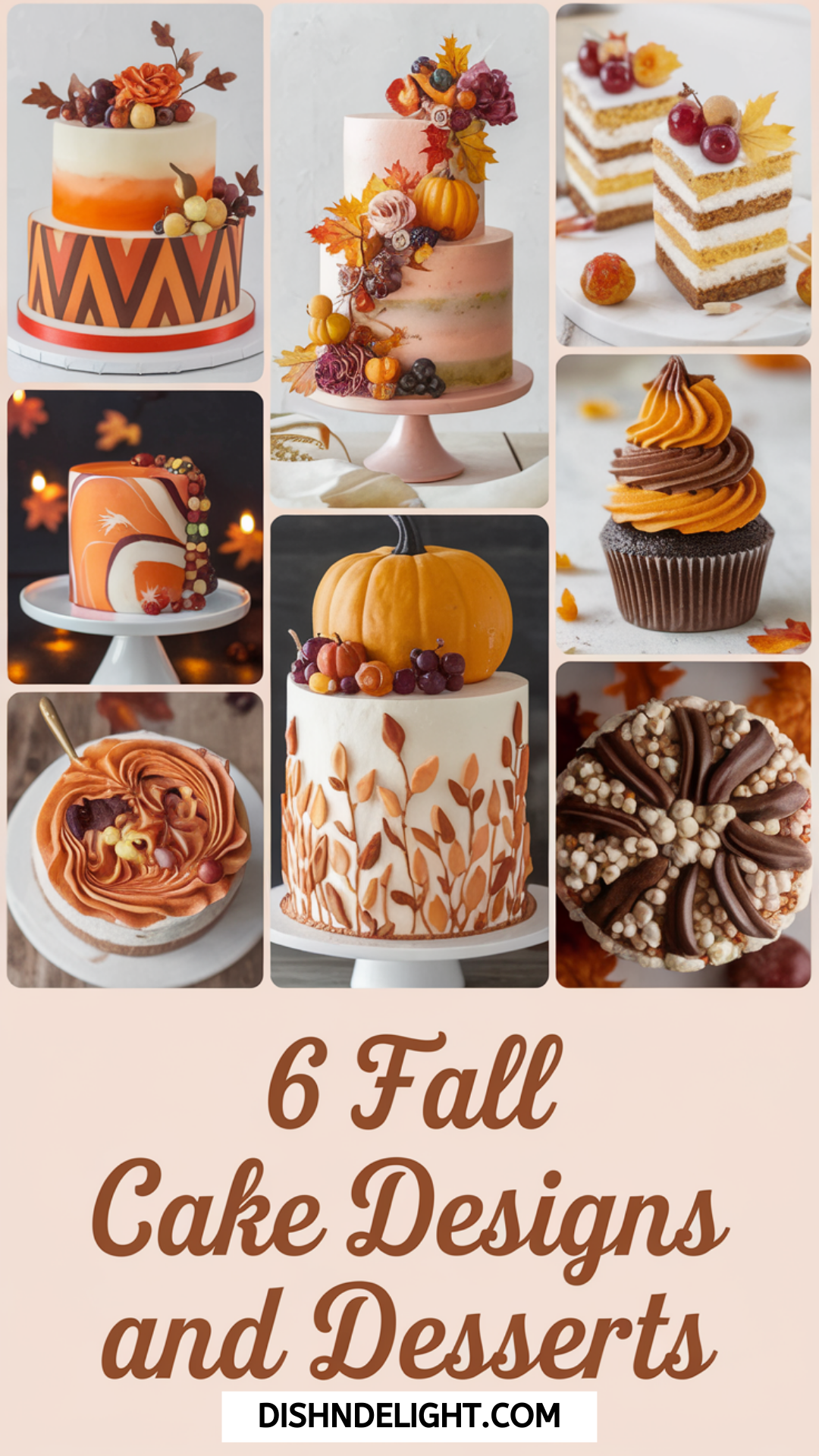 6 Fall Cake Designs and Desserts
