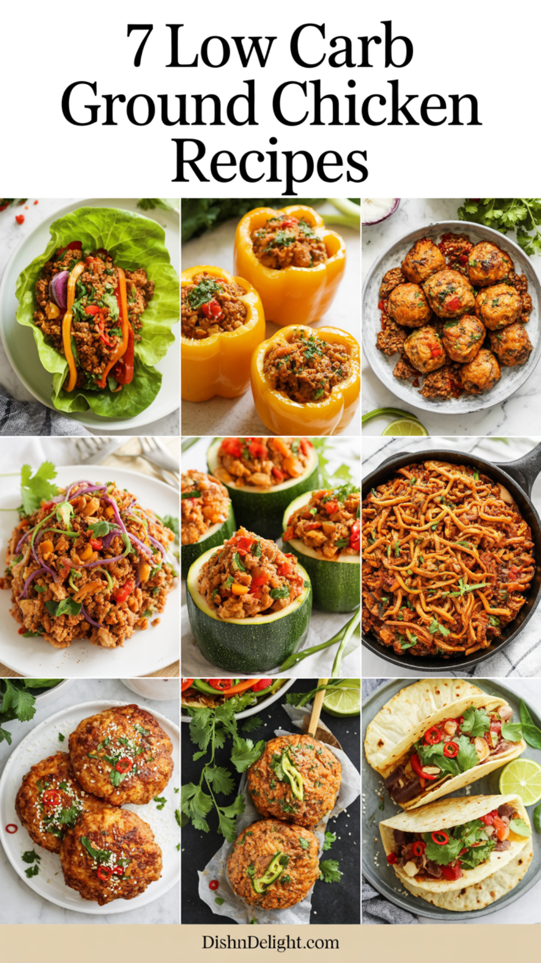 7 Low Carb Ground Chicken Recipes 7 Low Carb Ground Chicken Recipes