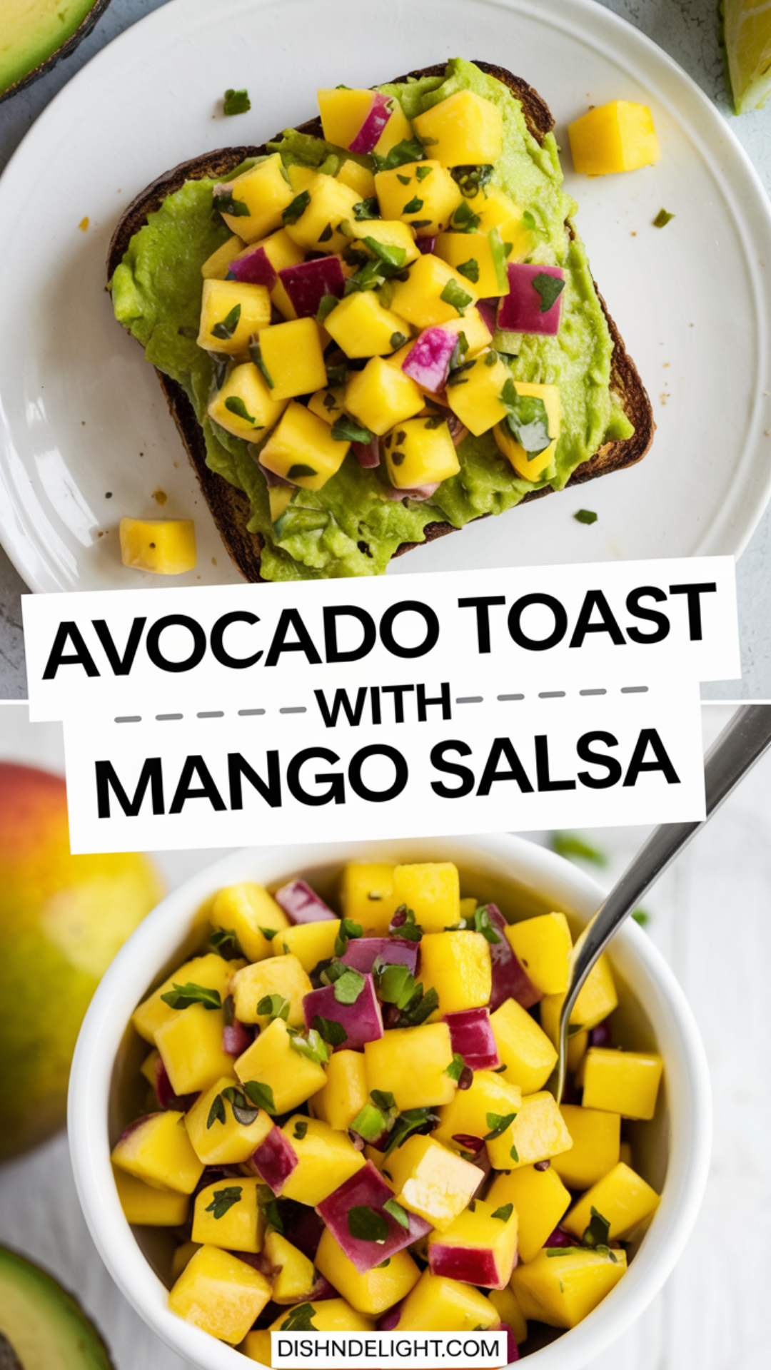 Avocado Toast with Mango Salsa Recipe