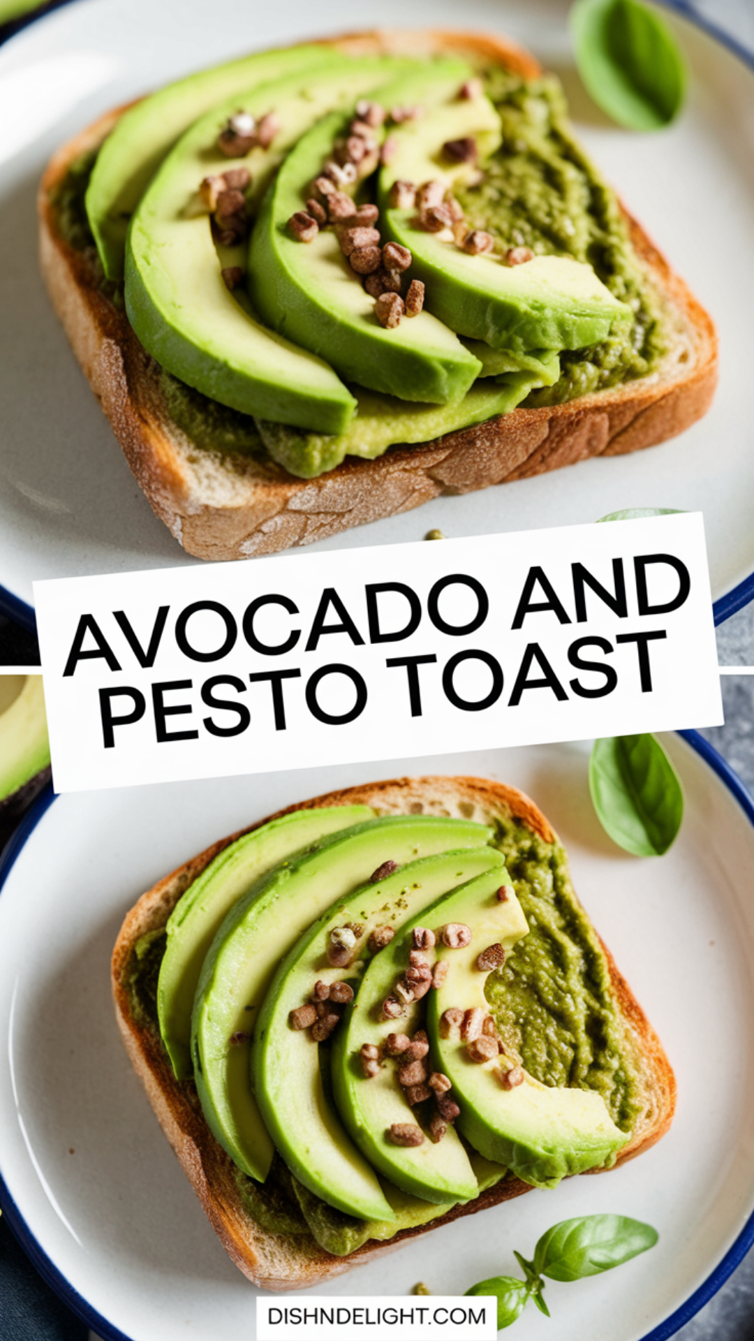 Avocado and Pesto Toast Recipe