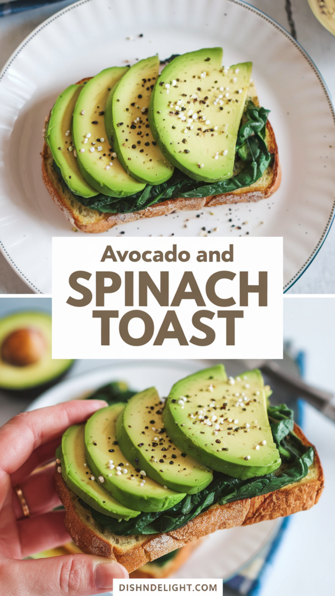 Avocado and Spinach Toast Recipe