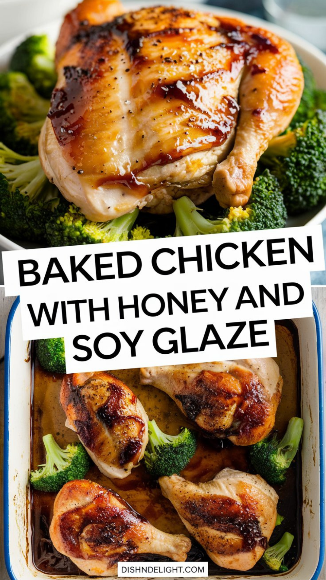 Baked Chicken with Honey and Soy Glaze Recipe