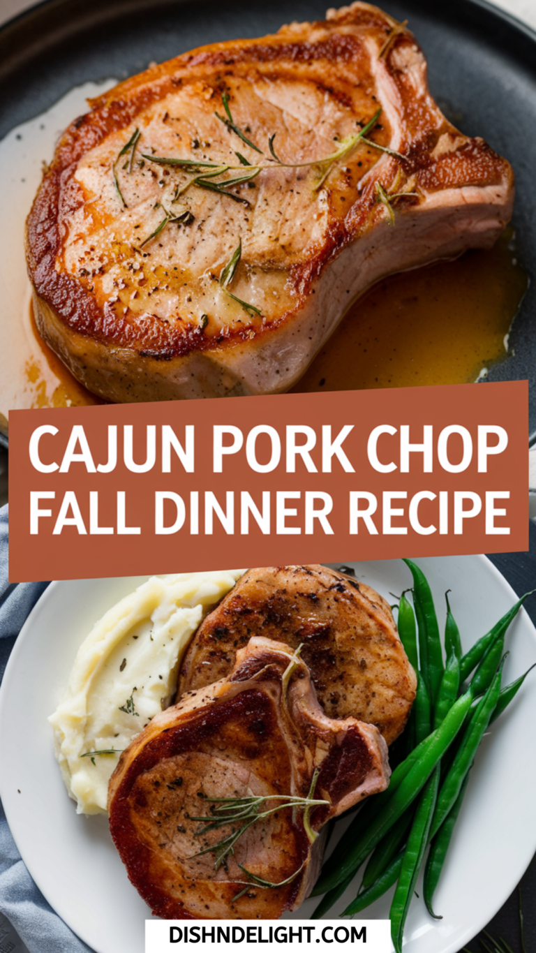 Cajun Pork Chop Fall Dinner Recipe Cajun Pork Chop Fall Dinner Recipe