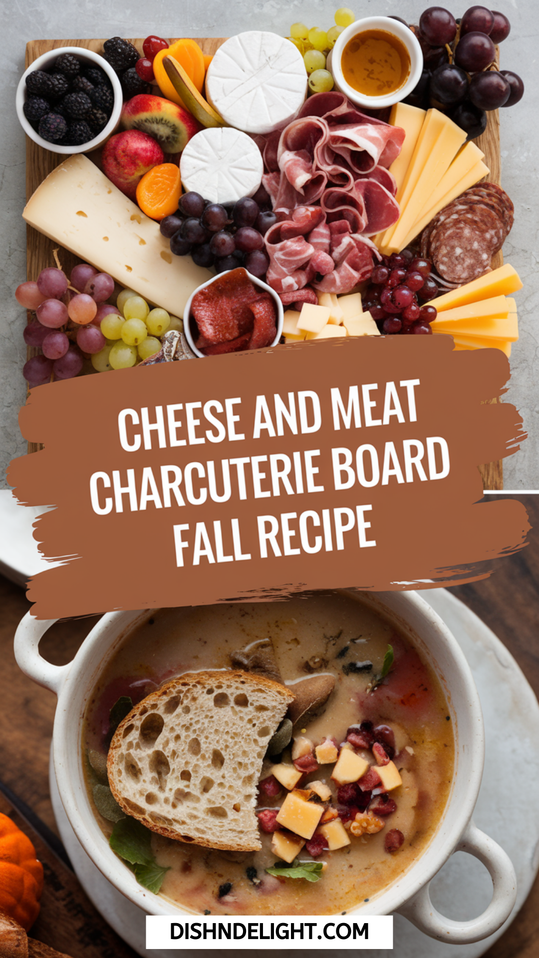 Cheese and Meat Charcuterie Board Fall Recipe