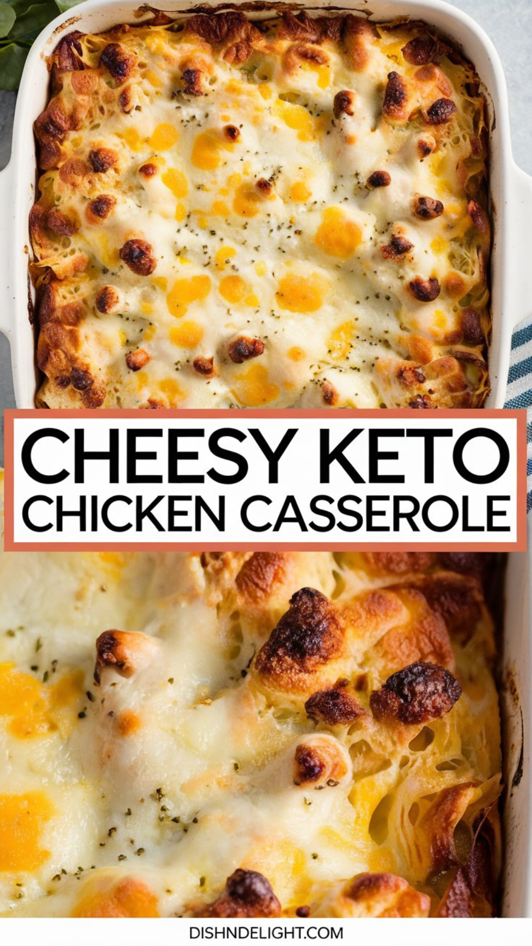 Cheesy Keto Chicken Casserole
