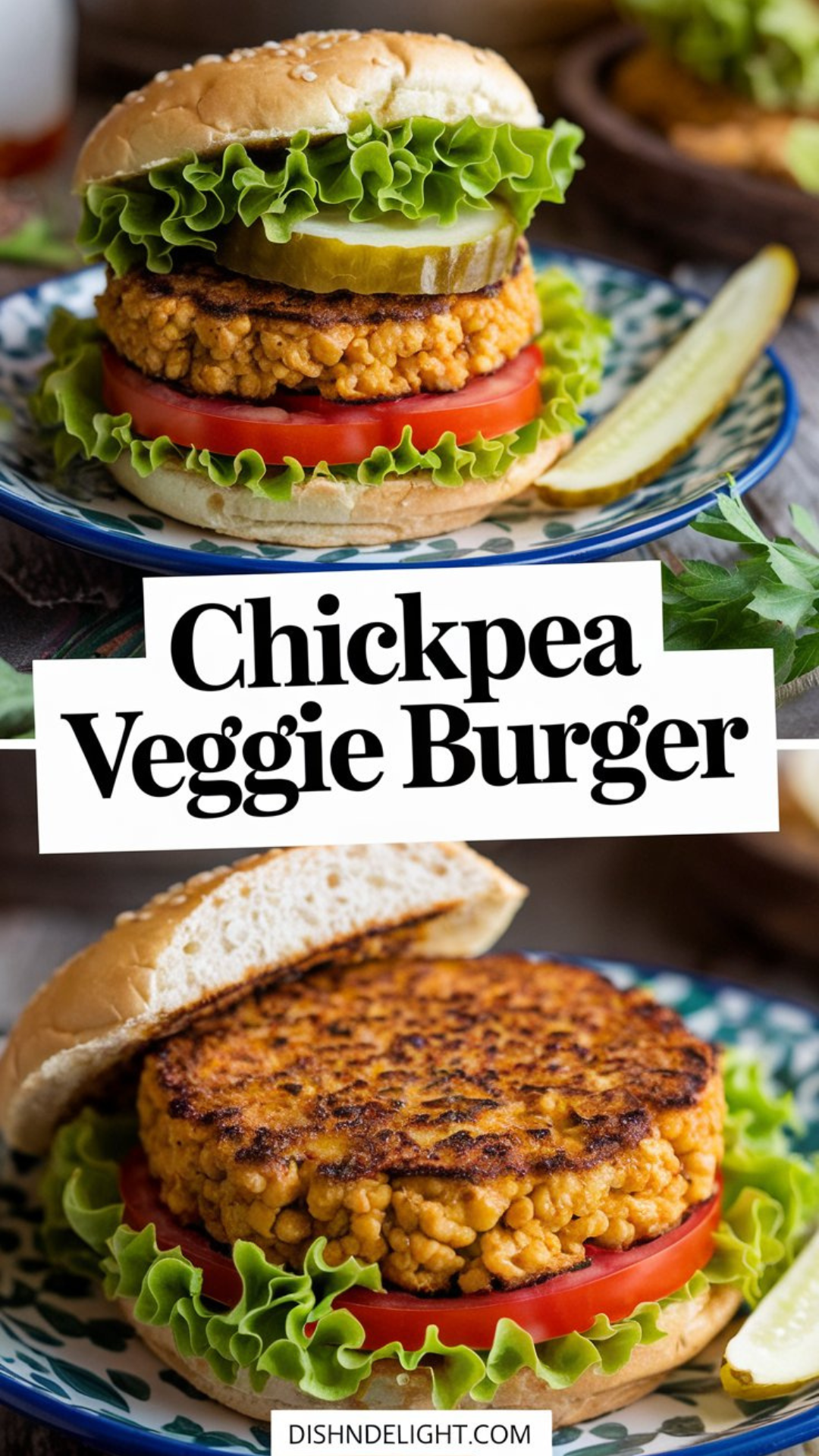 Chickpea Veggie Burger Recipe