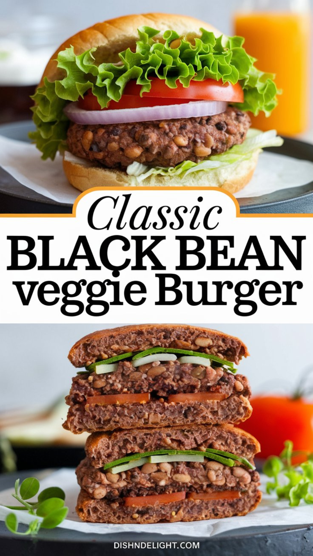Classic Black Bean Veggie Burger Recipe