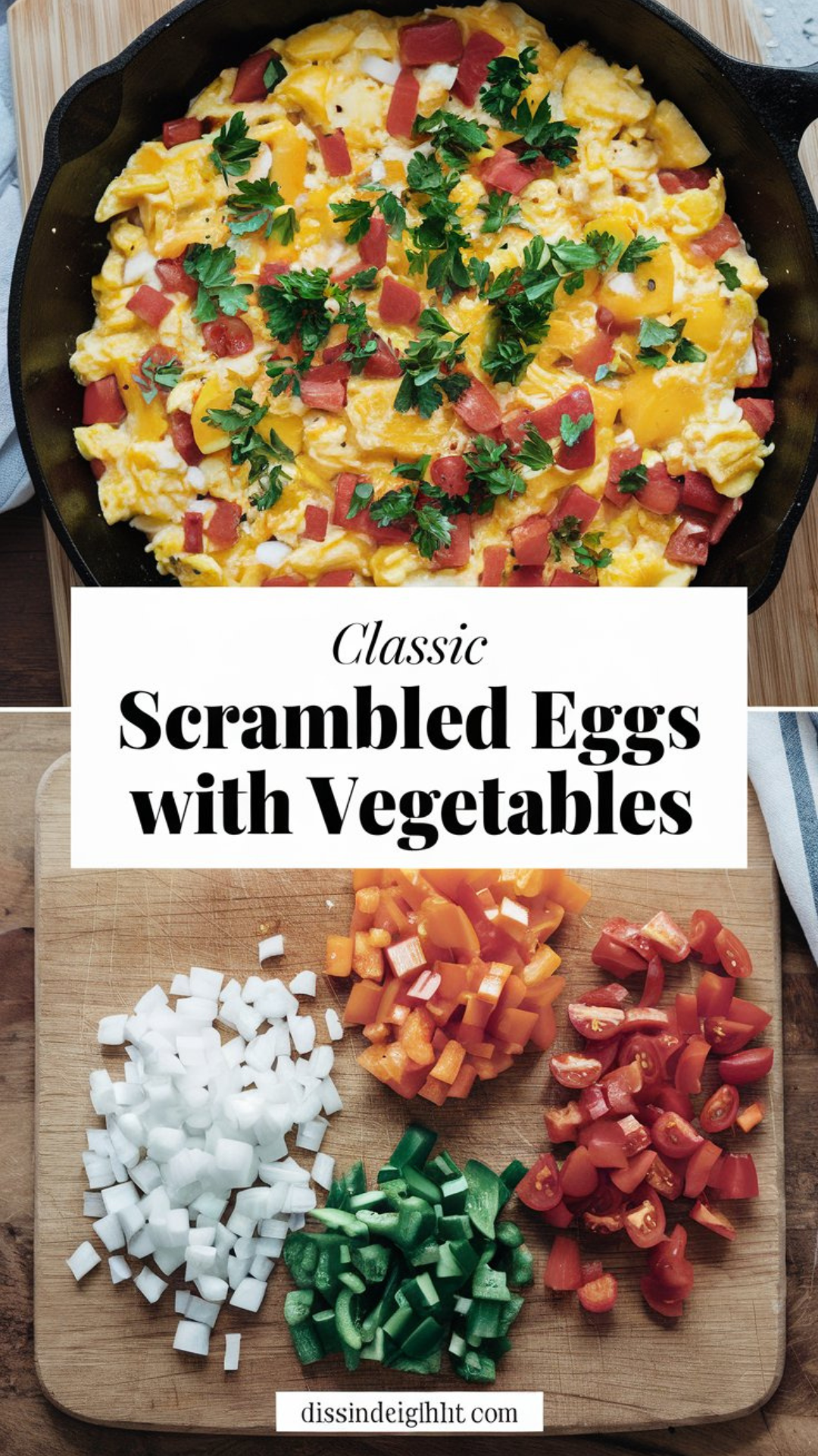 Classic Scrambled Eggs with Vegetables Recipe Classic Scrambled Eggs with Vegetables Recipe