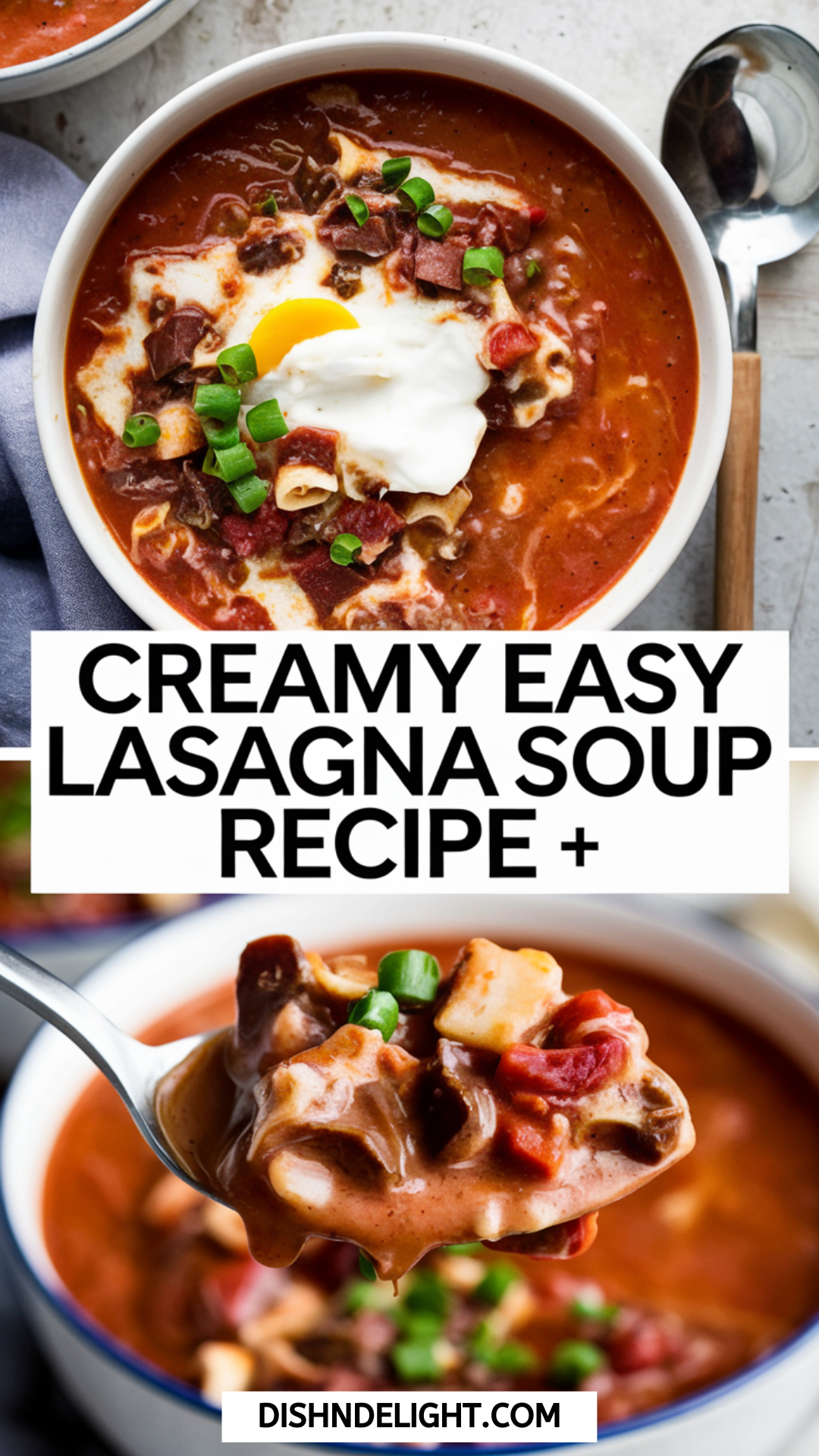 Creamy Easy Lasagna Soup Recipe