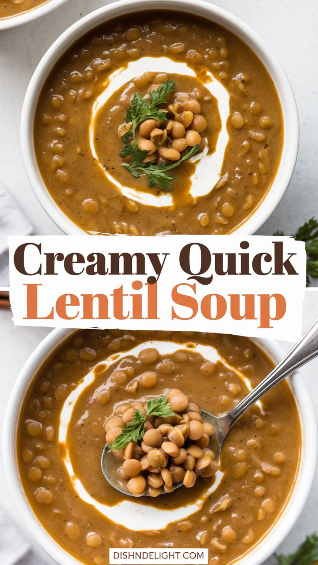 Creamy Quick Lentil Soup