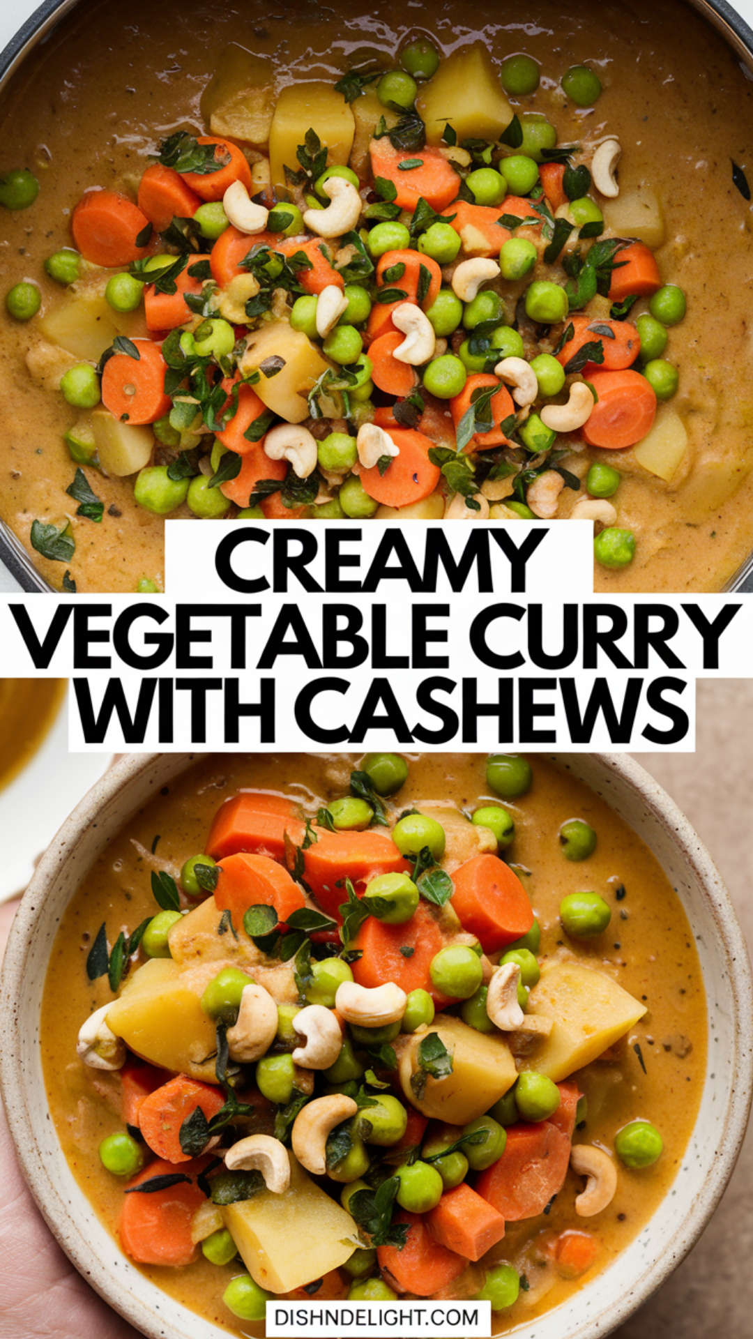 Creamy Vegetable Curry with Cashews Recipe
