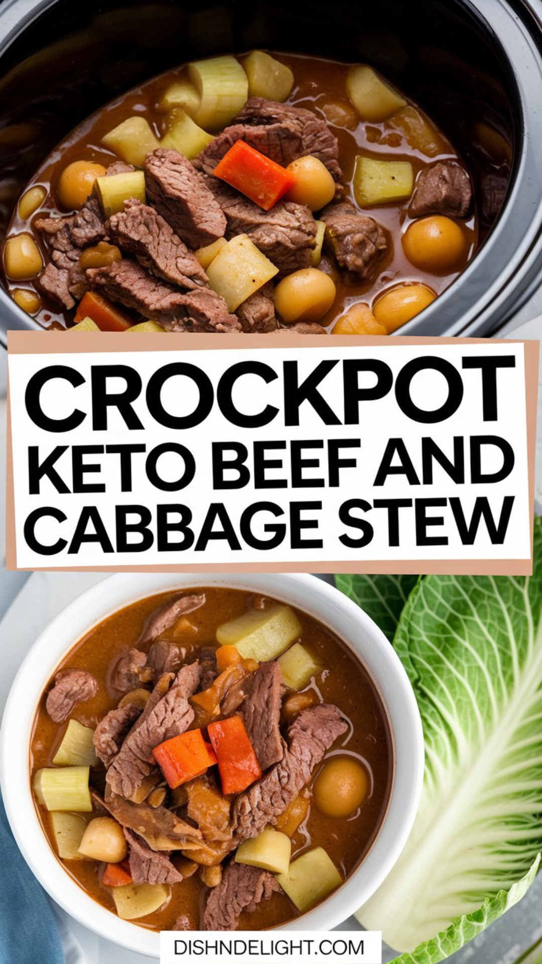 Crockpot Keto Beef and Cabbage Stew Crockpot Keto Beef and Cabbage Stew