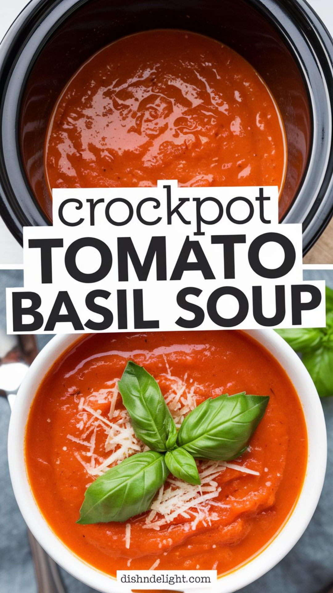 Crockpot Tomato Basil Soup Recipe