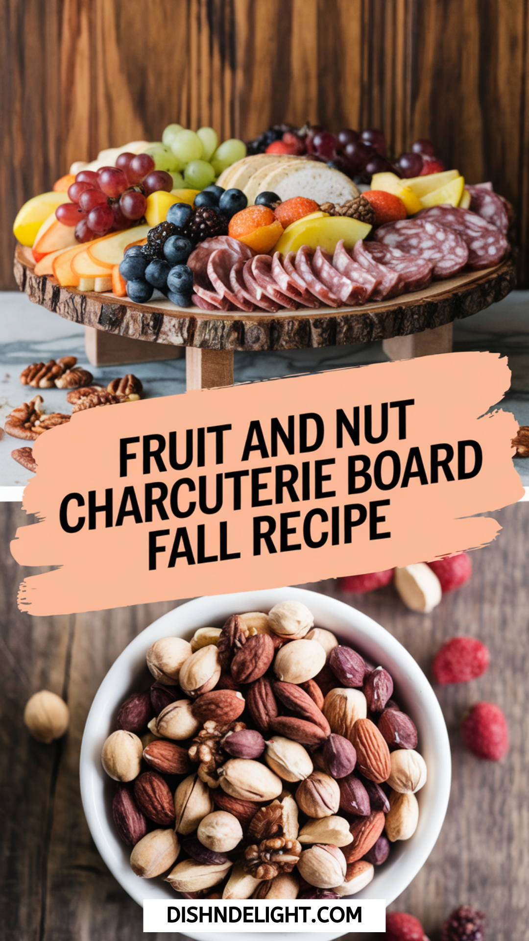 Fruit and Nut Charcuterie Board Fall Recipe Fruit and Nut Charcuterie Board Fall Recipe