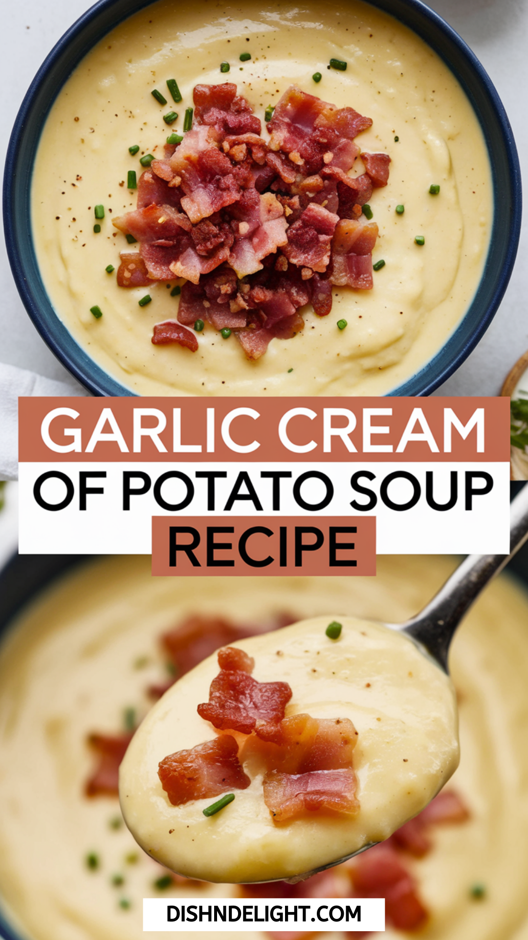 Garlic Cream of Potato Soup Recipe