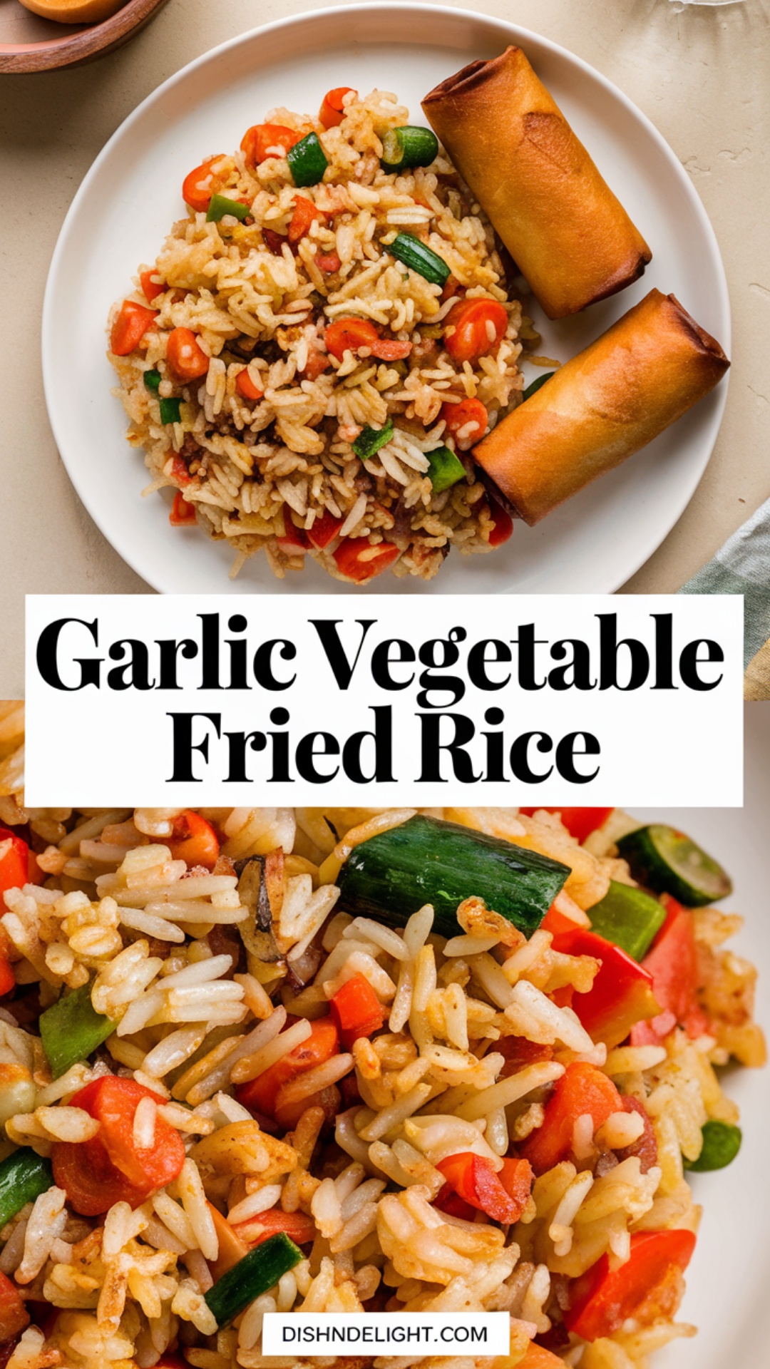 Garlic Vegetable Fried Rice