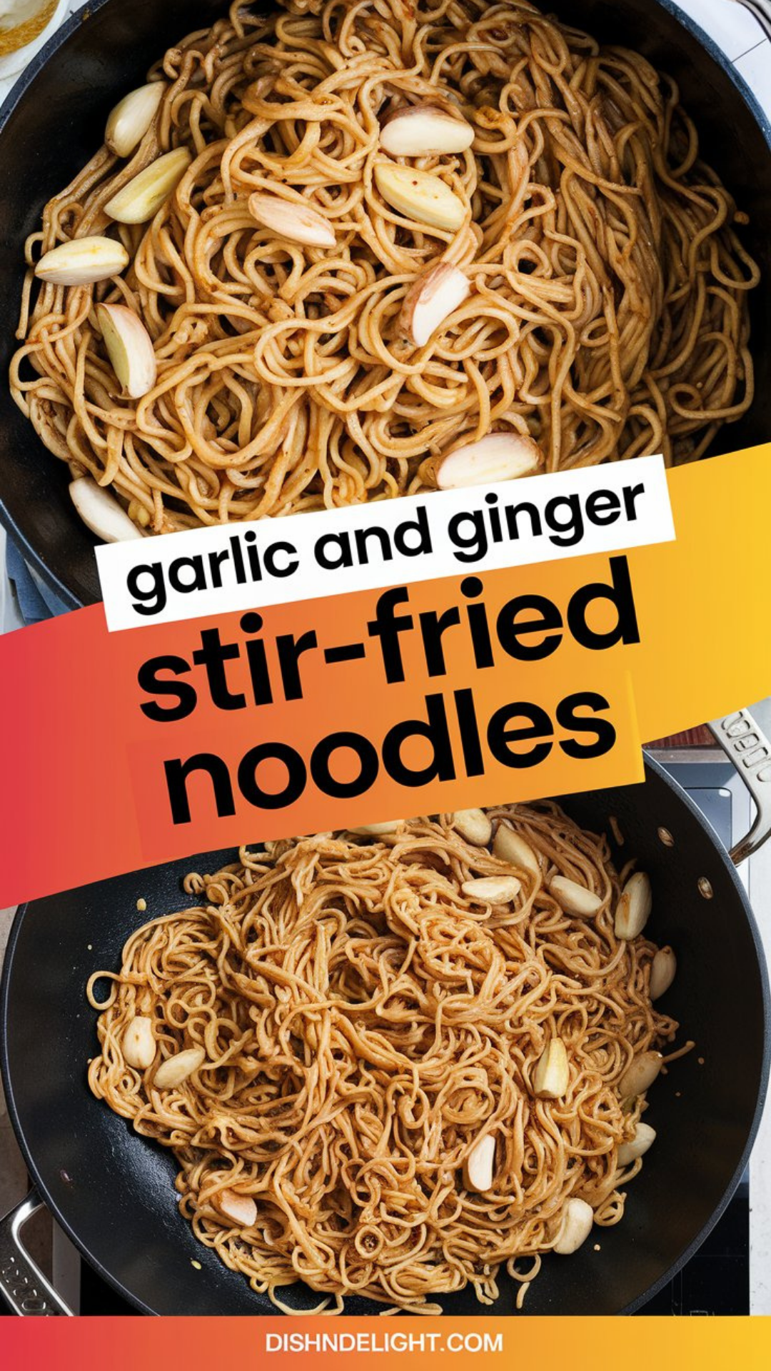 Garlic and Ginger Stir-Fried Noodles Recipe