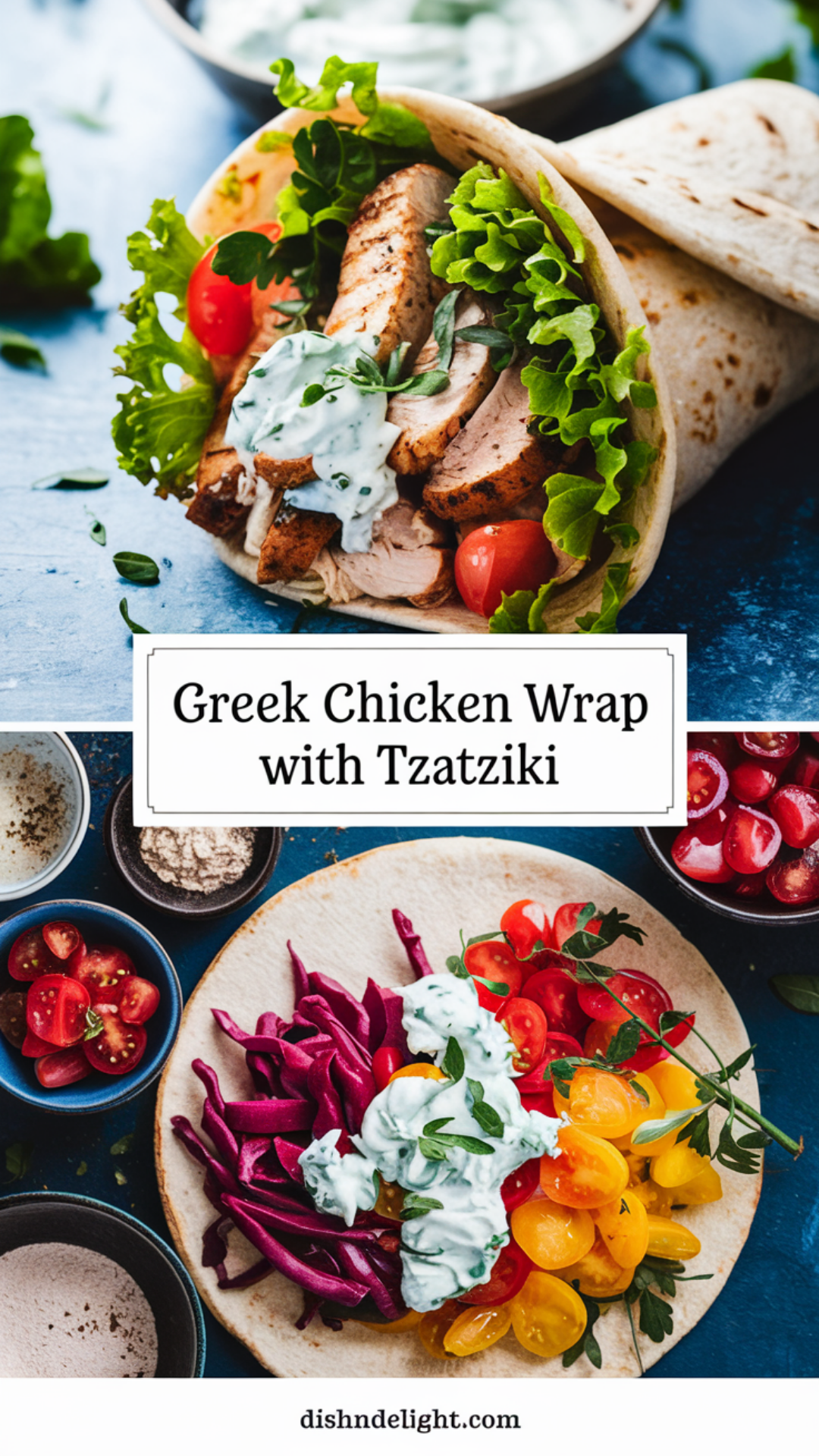 Greek Chicken Wrap with Tzatziki Recipe Greek Chicken Wrap with Tzatziki Recipe