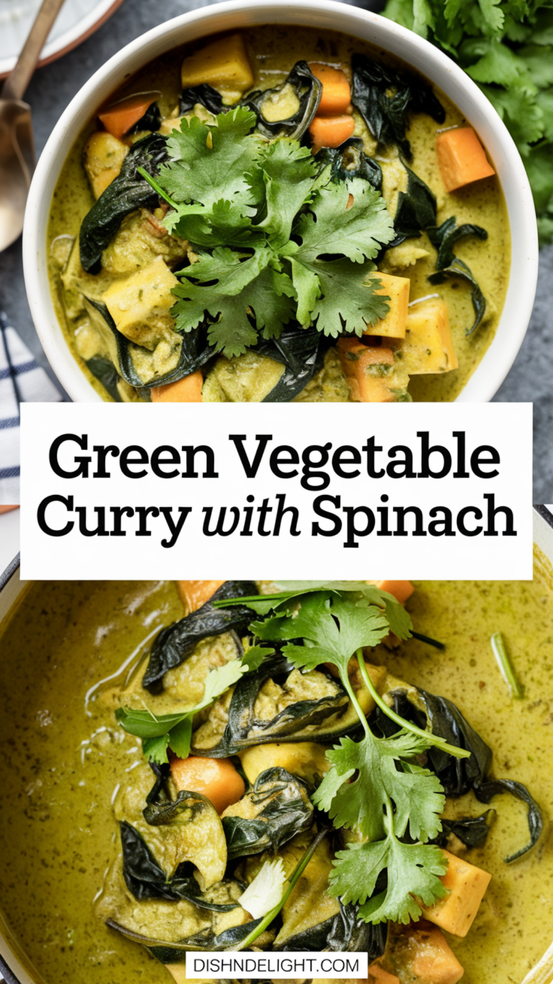 Green Vegetable Curry with Spinach Recipe