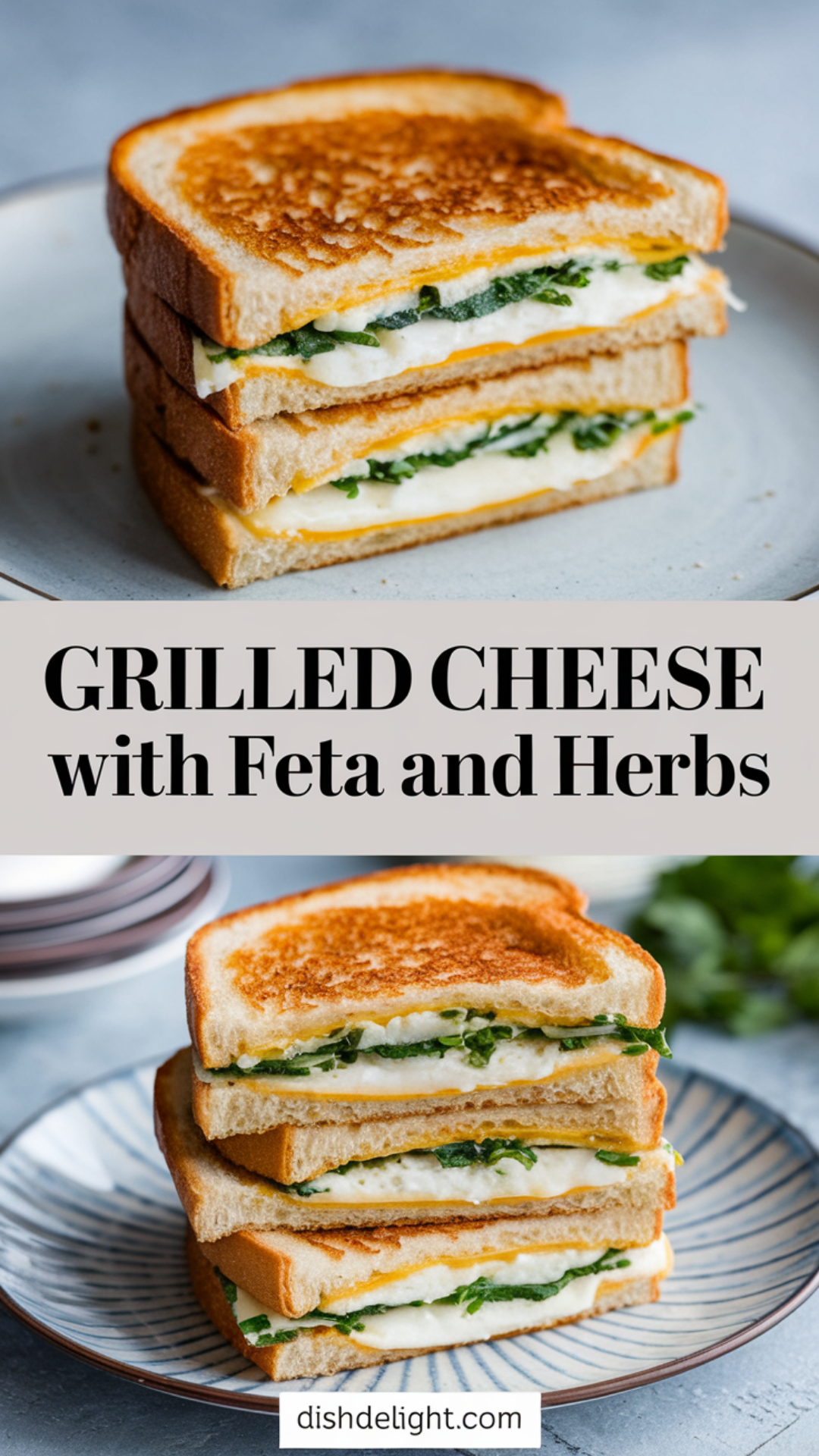 Grilled Cheese with Feta and Herbs Grilled Cheese with Feta and Herbs