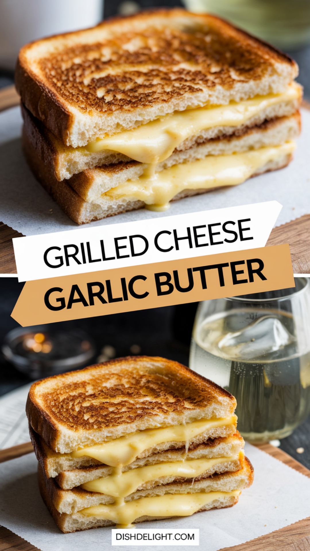 Grilled Cheese with Garlic Butter