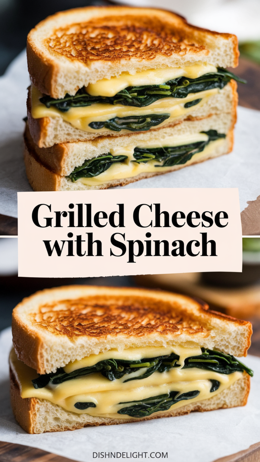 Grilled Cheese with Spinach Grilled Cheese with Spinach