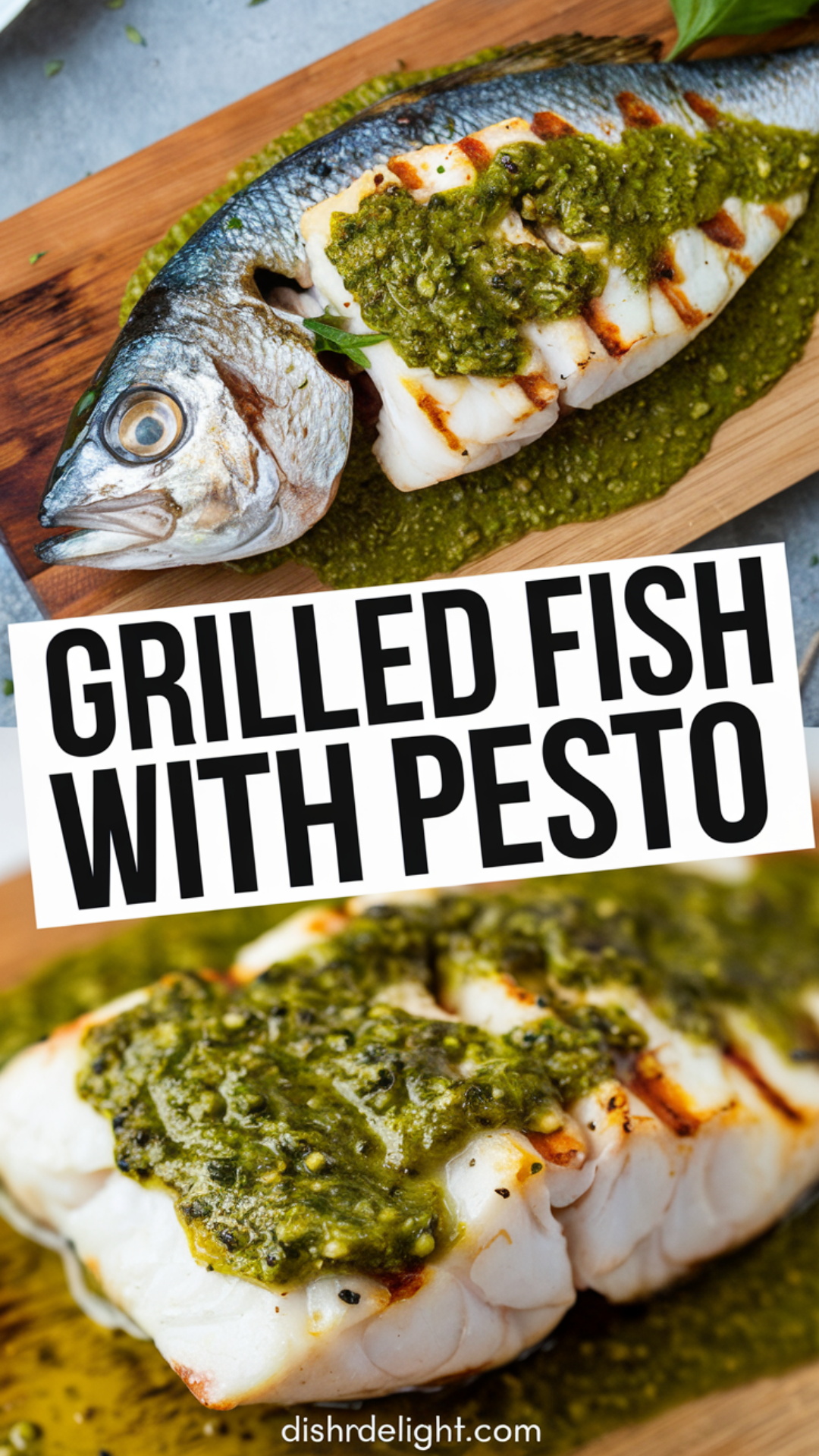 Grilled Fish with Pesto Recipe