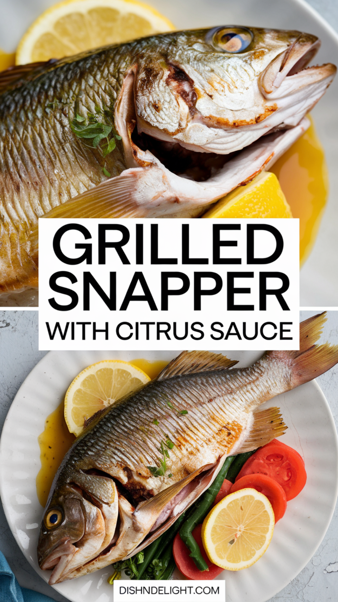Grilled Snapper with Citrus Sauce Recipe