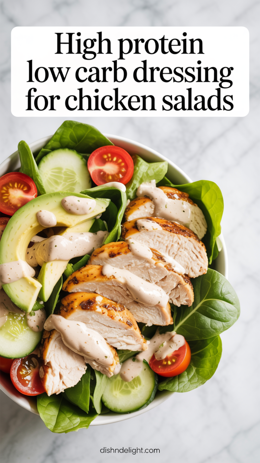 High Protein Low Carb Dressing for Chicken Salads High Protein Low Carb Dressing for Chicken Salads
