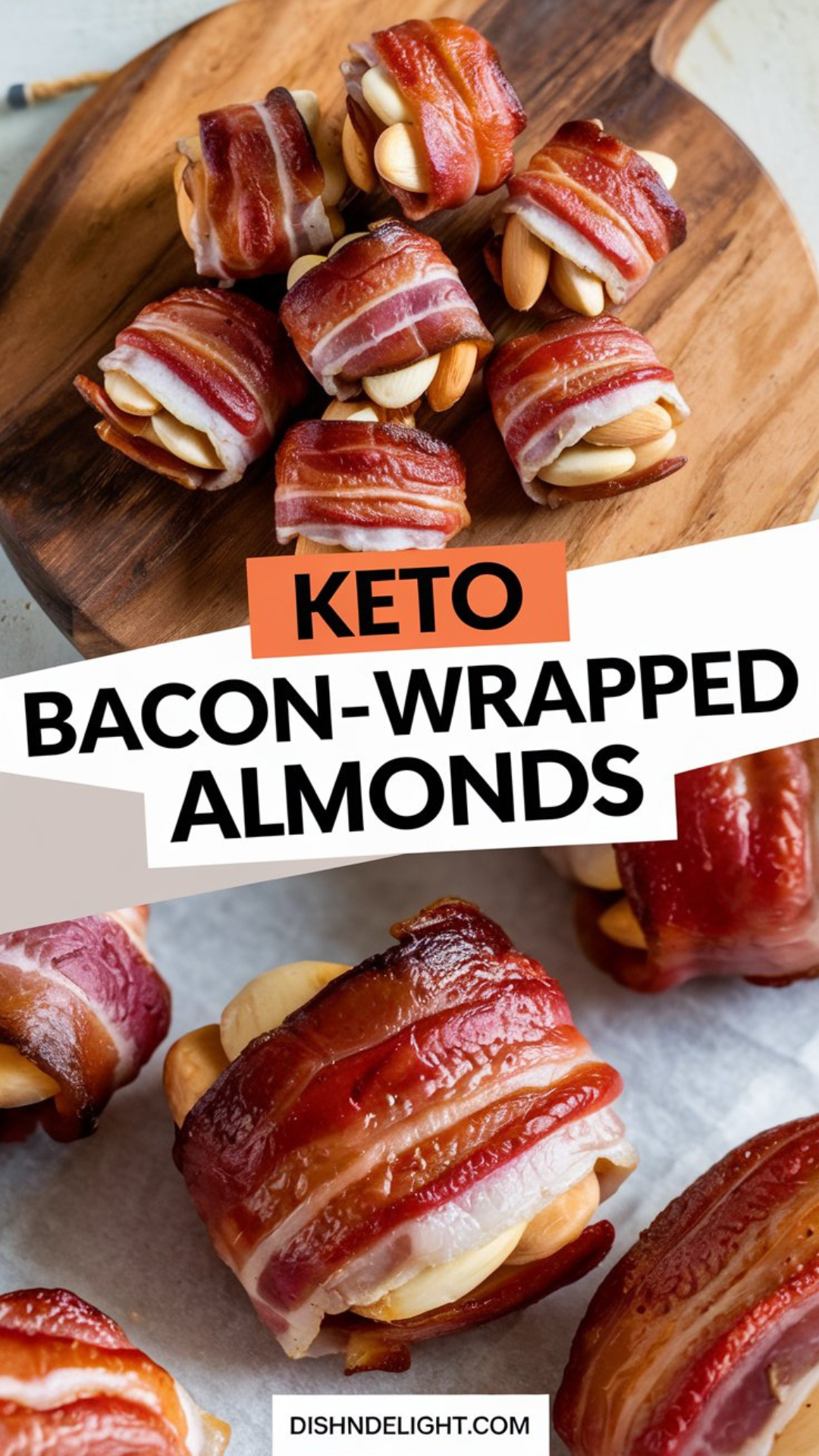Keto Bacon-Wrapped Almonds