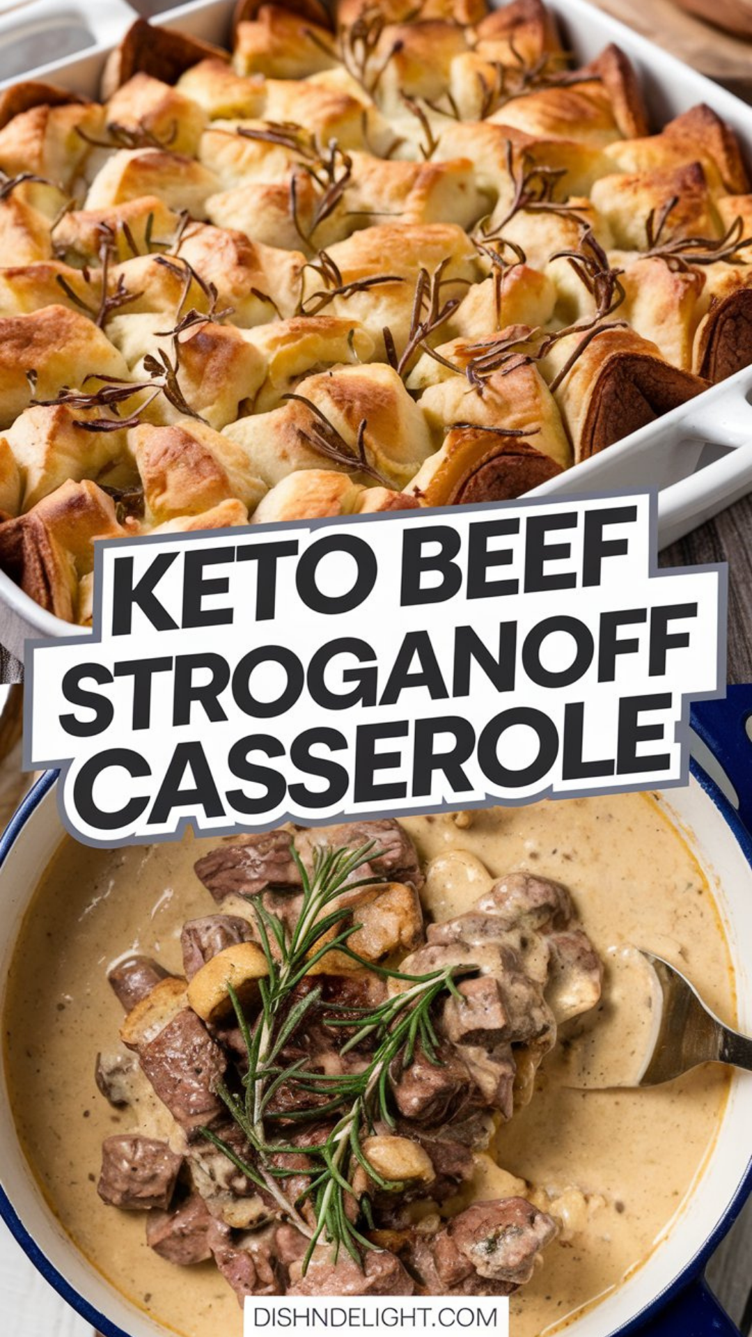 Keto Beef Stroganoff Casserole