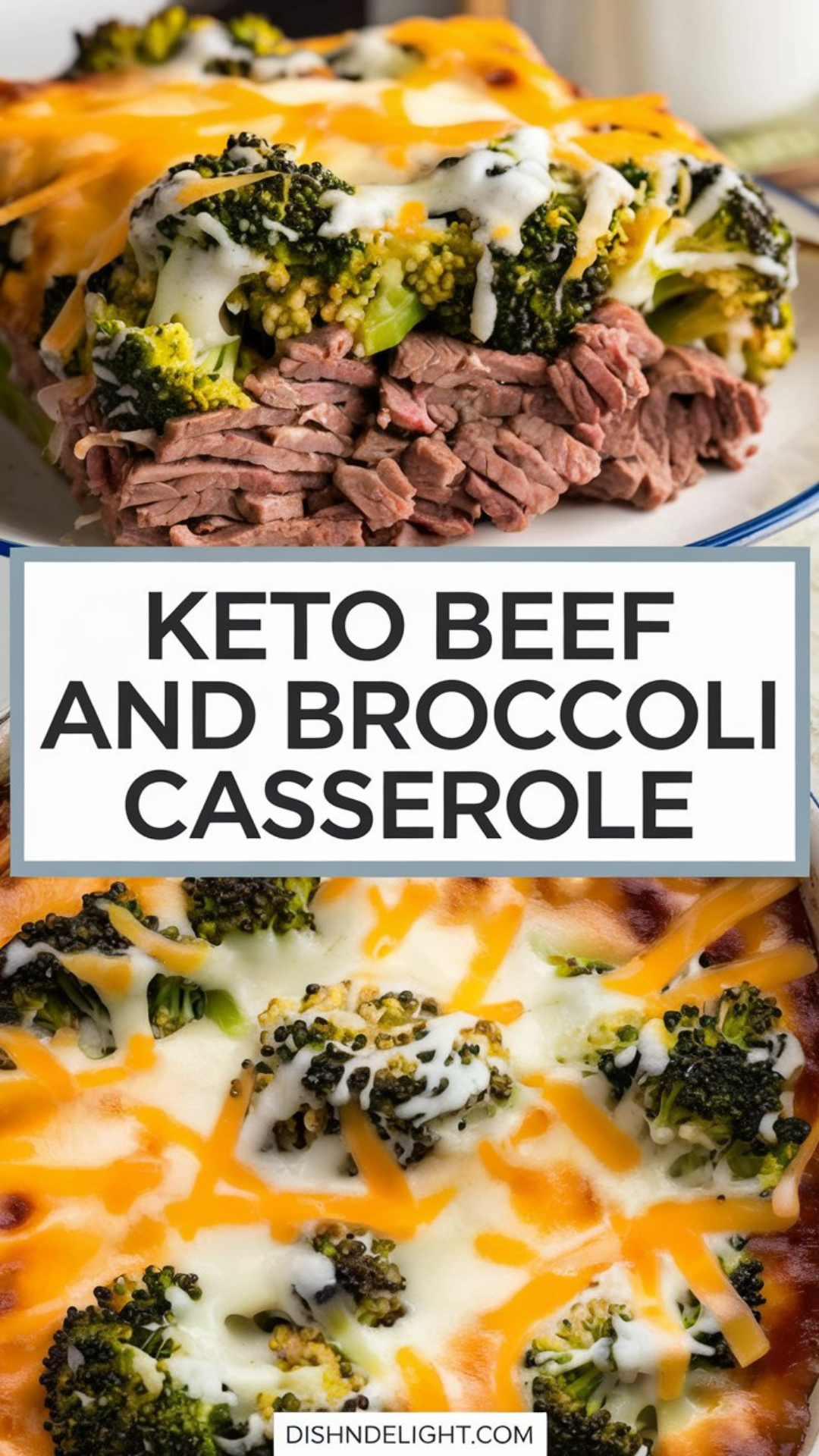Keto Beef and Broccoli Casserole