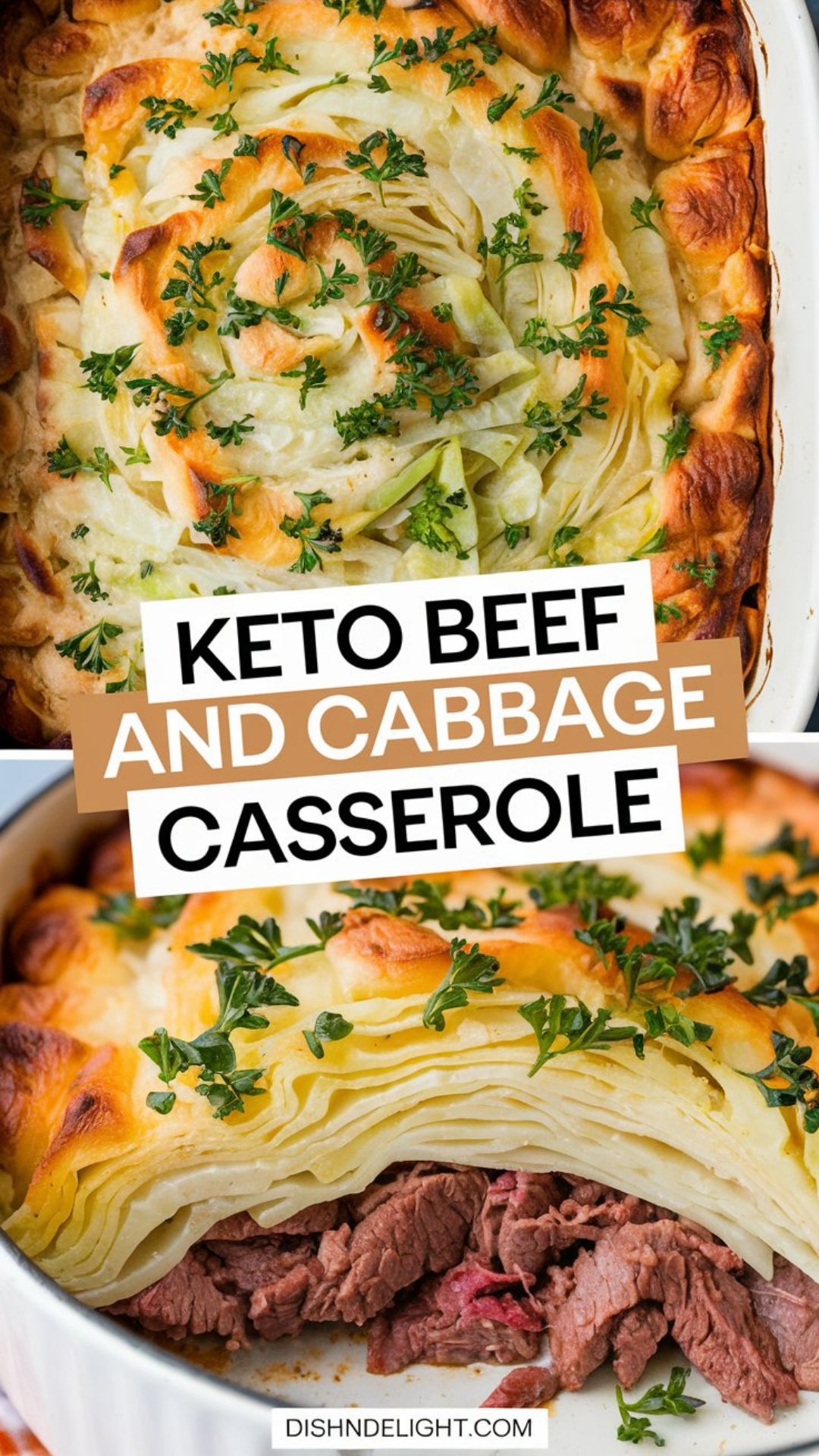 Keto Beef and Cabbage Casserole