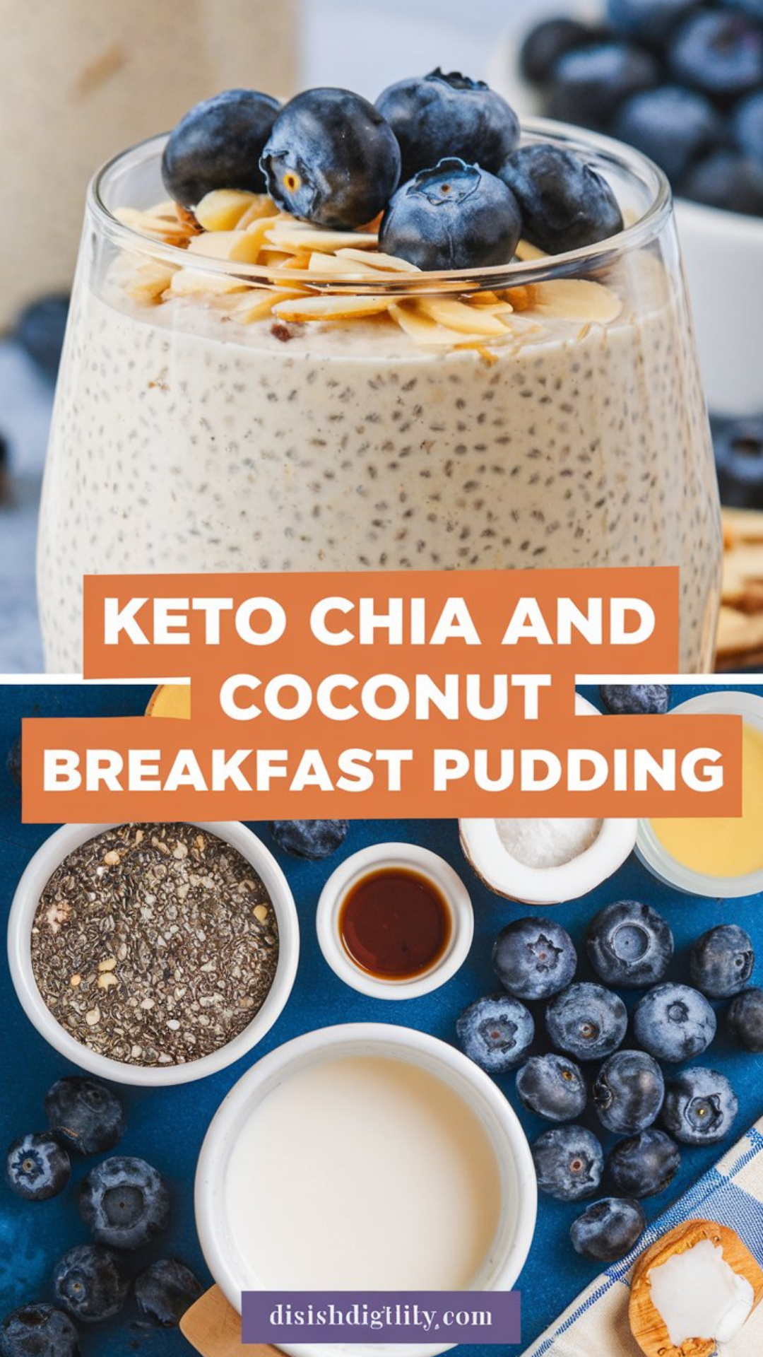 Keto Chia and Coconut Breakfast Pudding