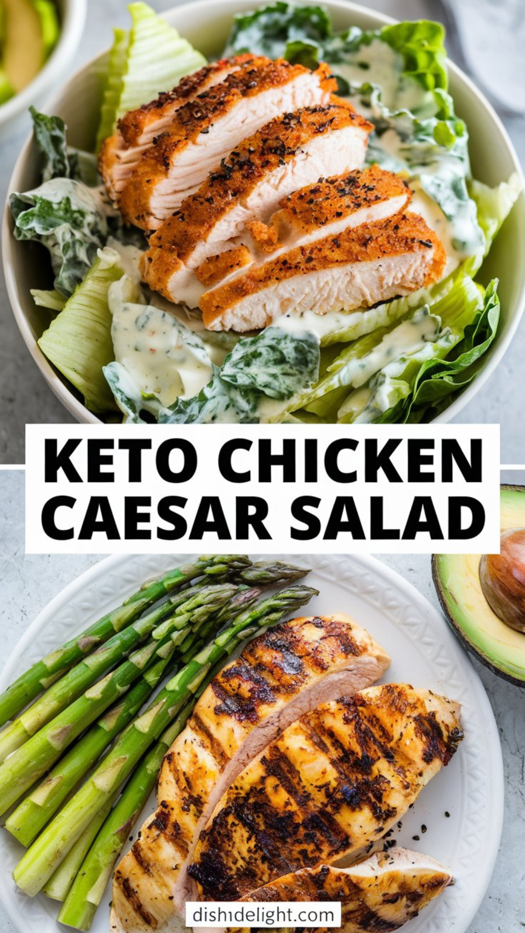 Keto Chicken Caesar Salad