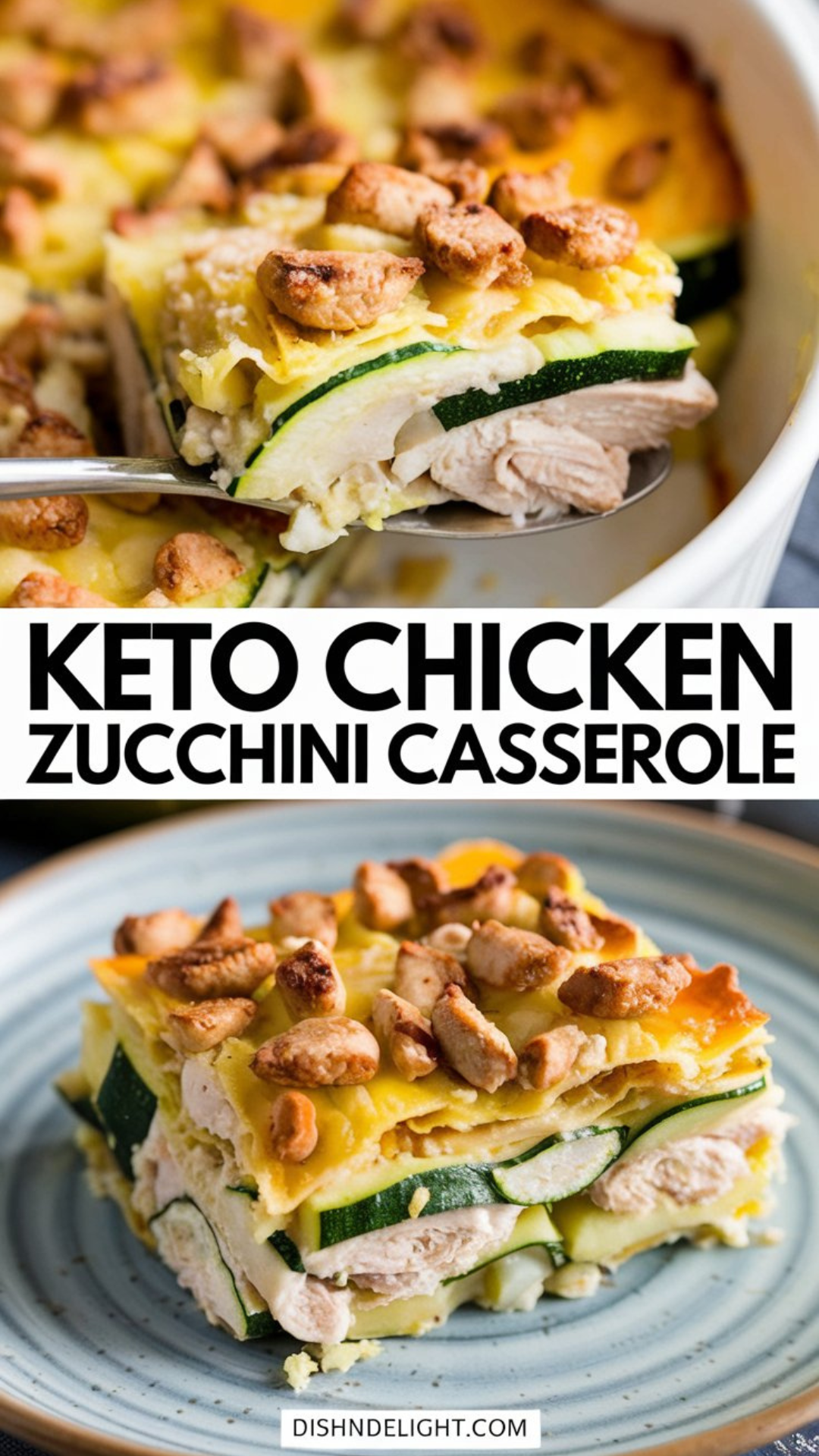 Keto Chicken Zucchini Casserole