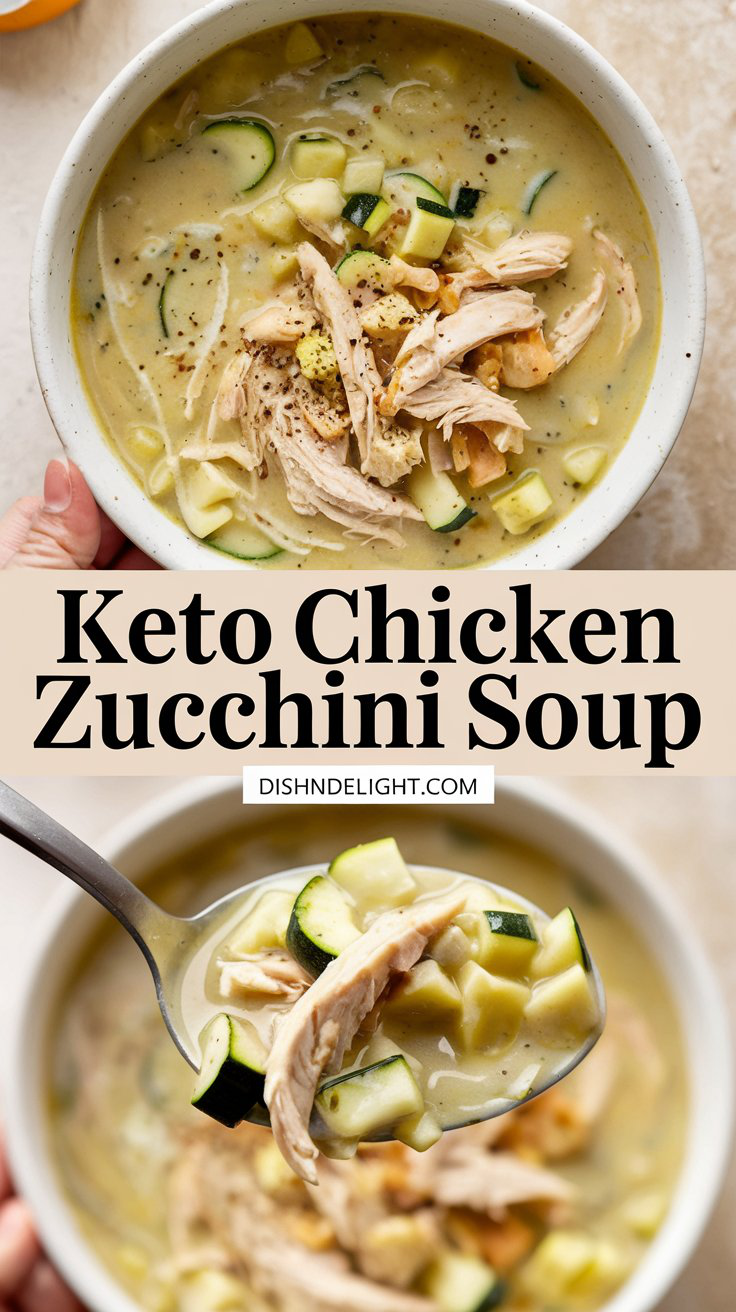 Keto Chicken Zucchini Soup Keto Chicken Zucchini Soup