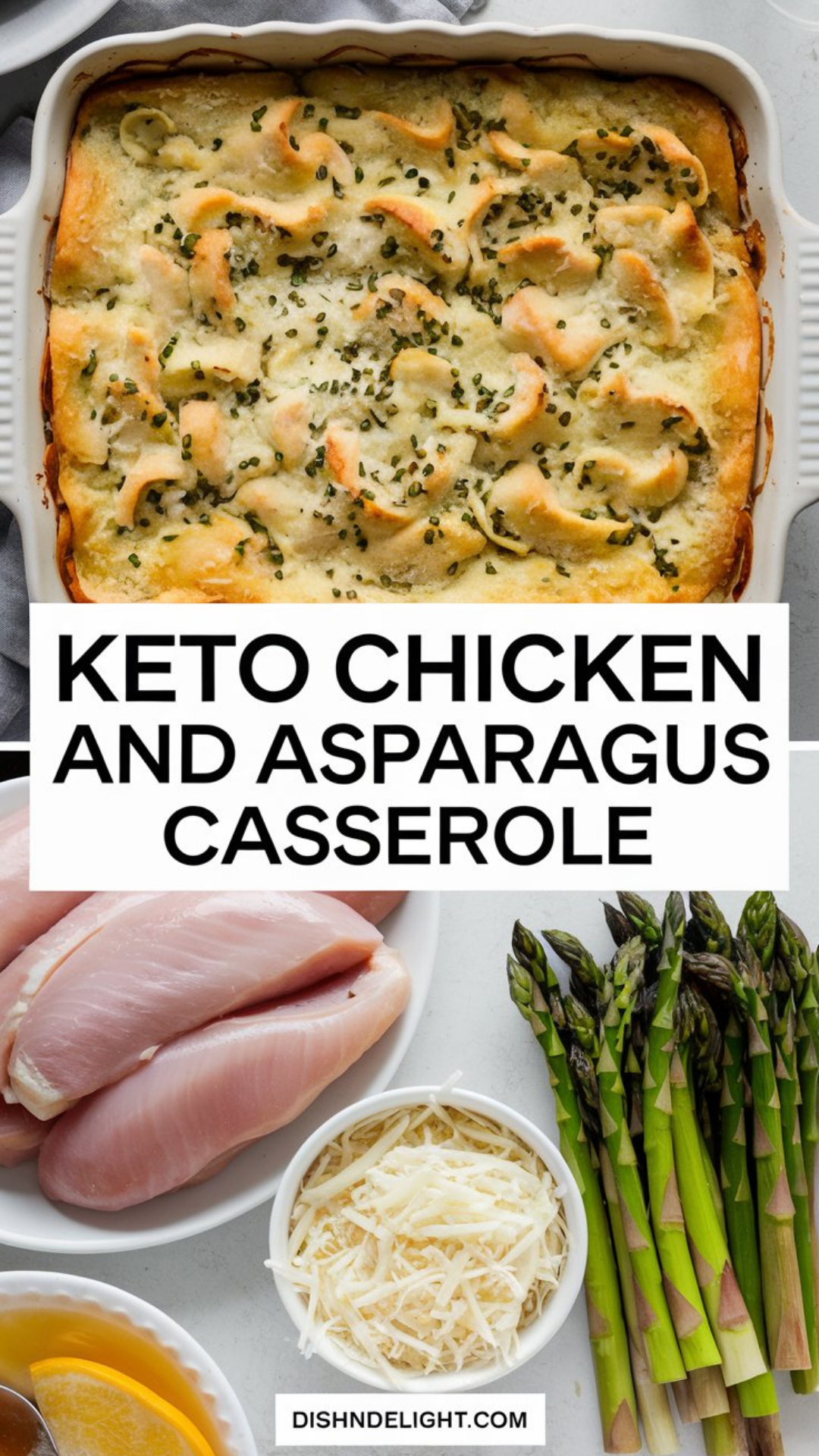 Keto Chicken and Asparagus Casserole