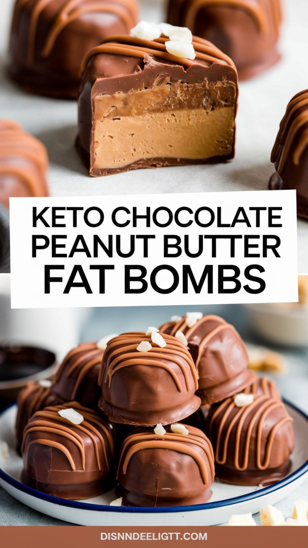 Keto Chocolate Peanut Butter Fat Bombs