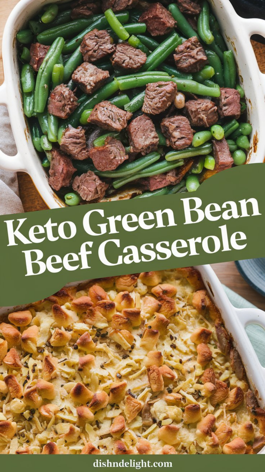 Keto Green Bean Beef Casserole