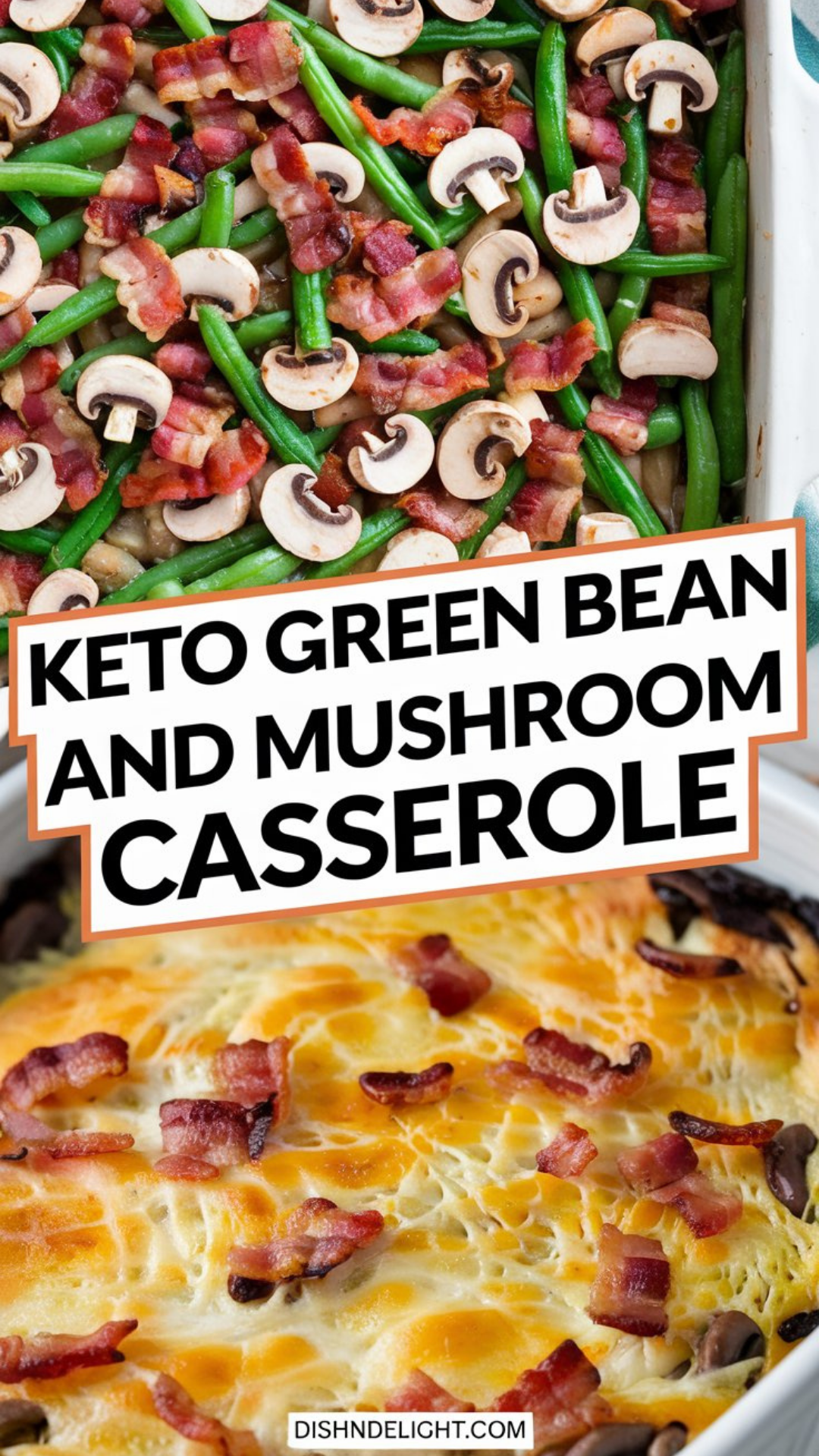 Keto Green Bean and Mushroom Casserole