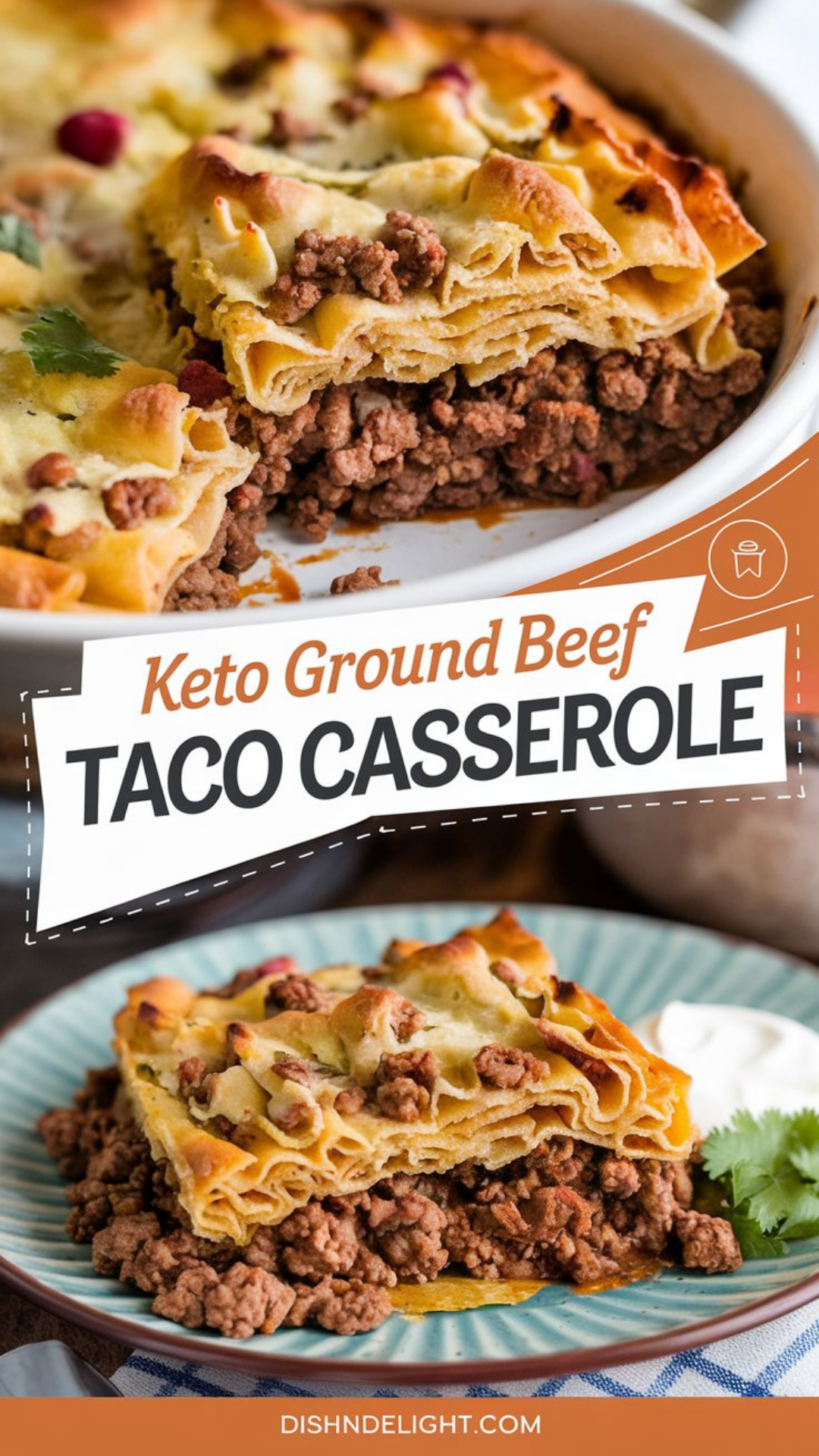 Keto Ground Beef Taco Casserole