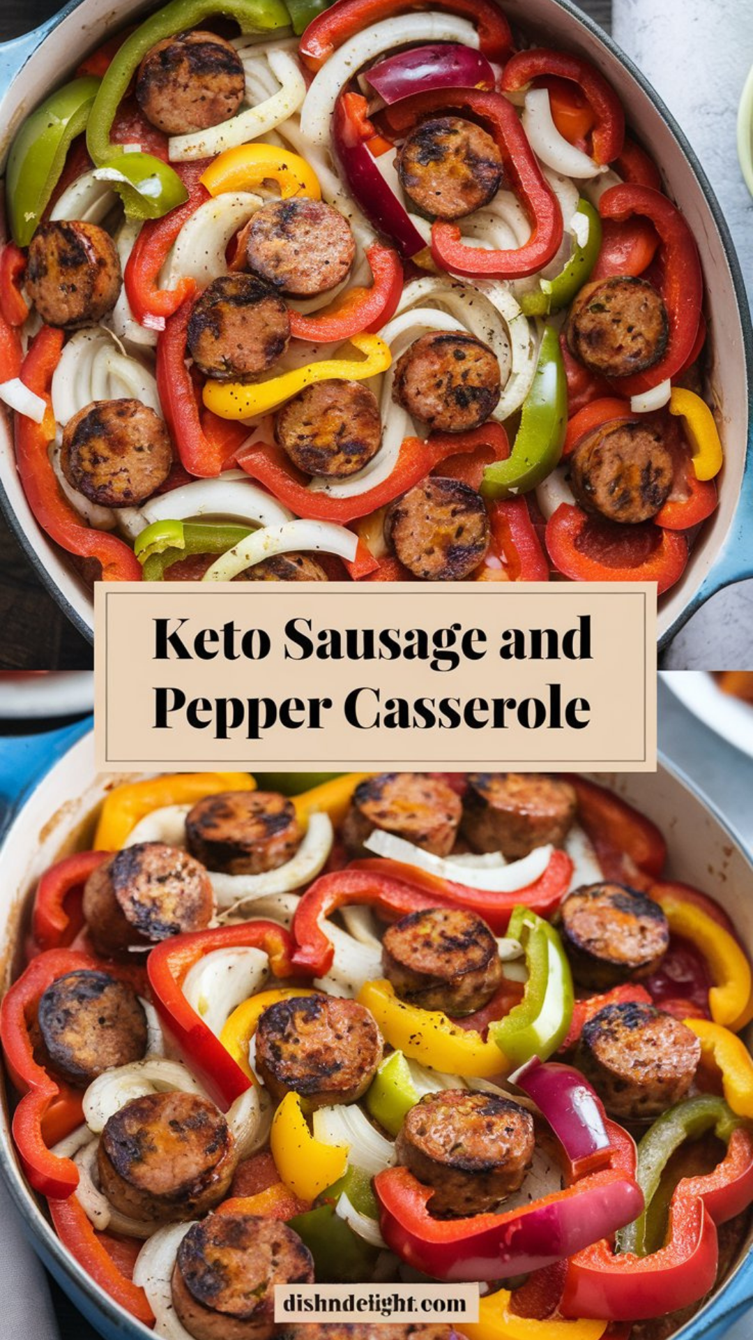 Keto Sausage and Pepper Casserole